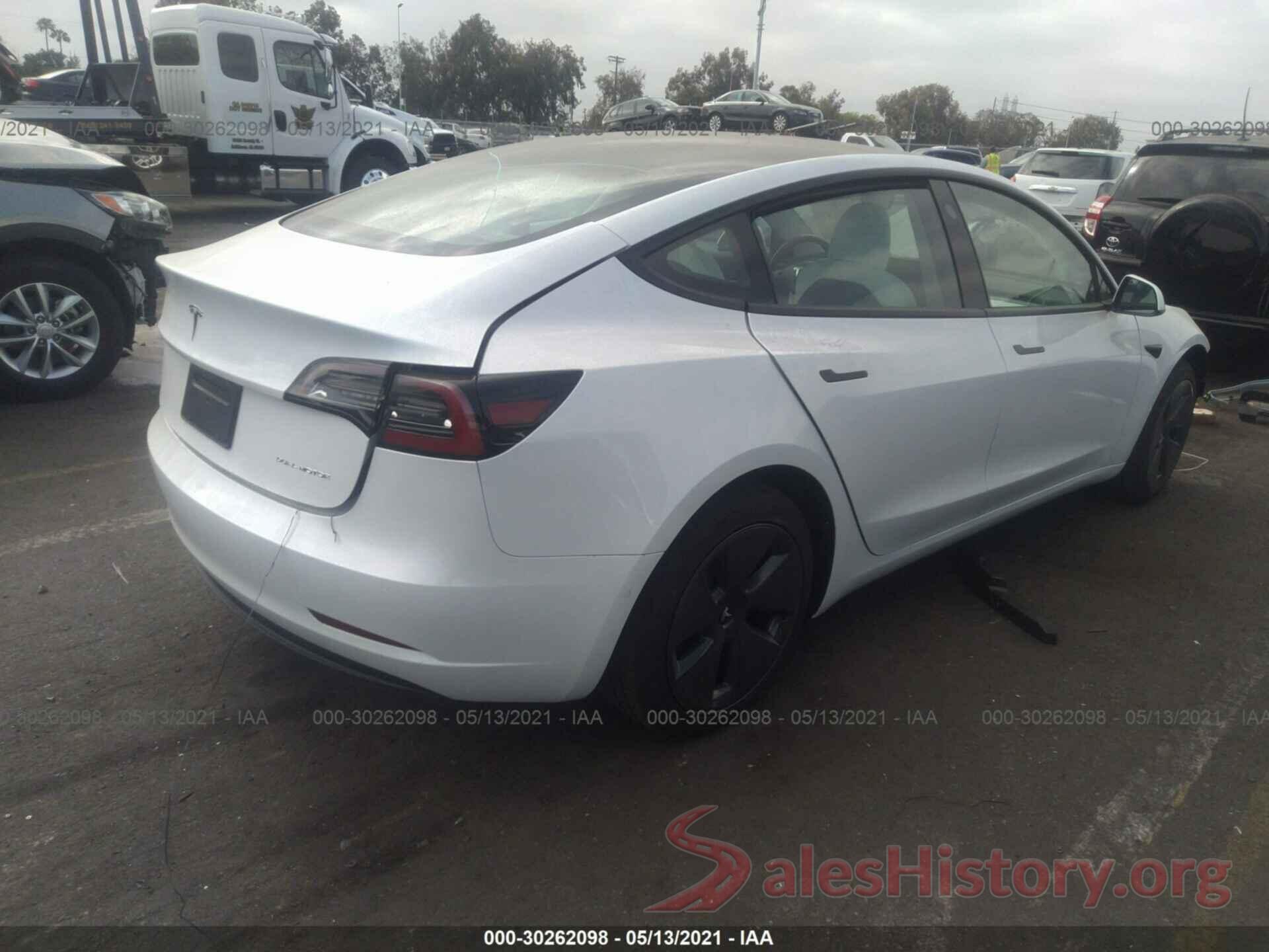 5YJ3E1EBXMF876208 2021 TESLA MODEL 3