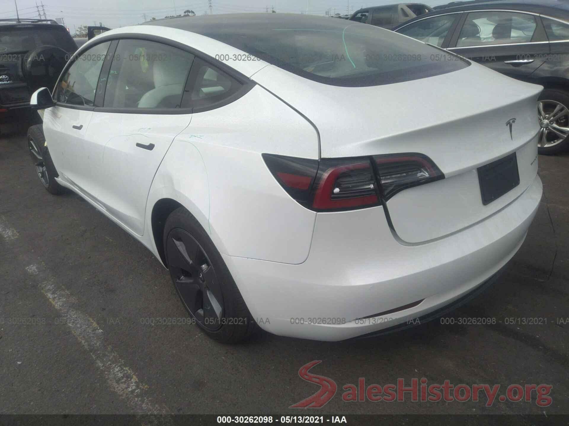 5YJ3E1EBXMF876208 2021 TESLA MODEL 3