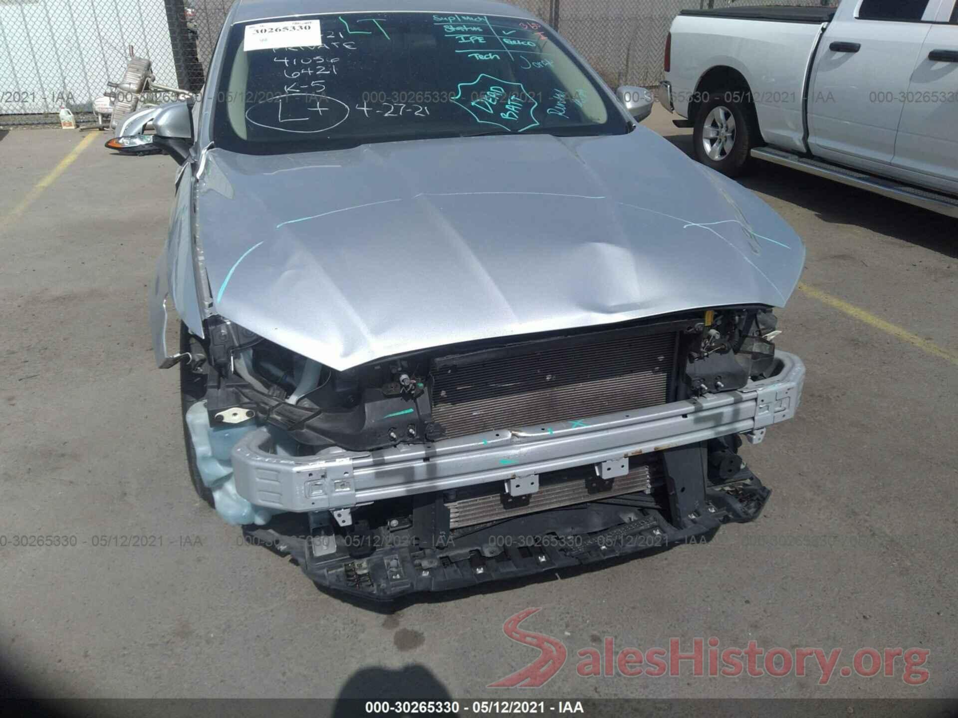 3FA6P0LU5JR116421 2018 FORD FUSION HYBRID