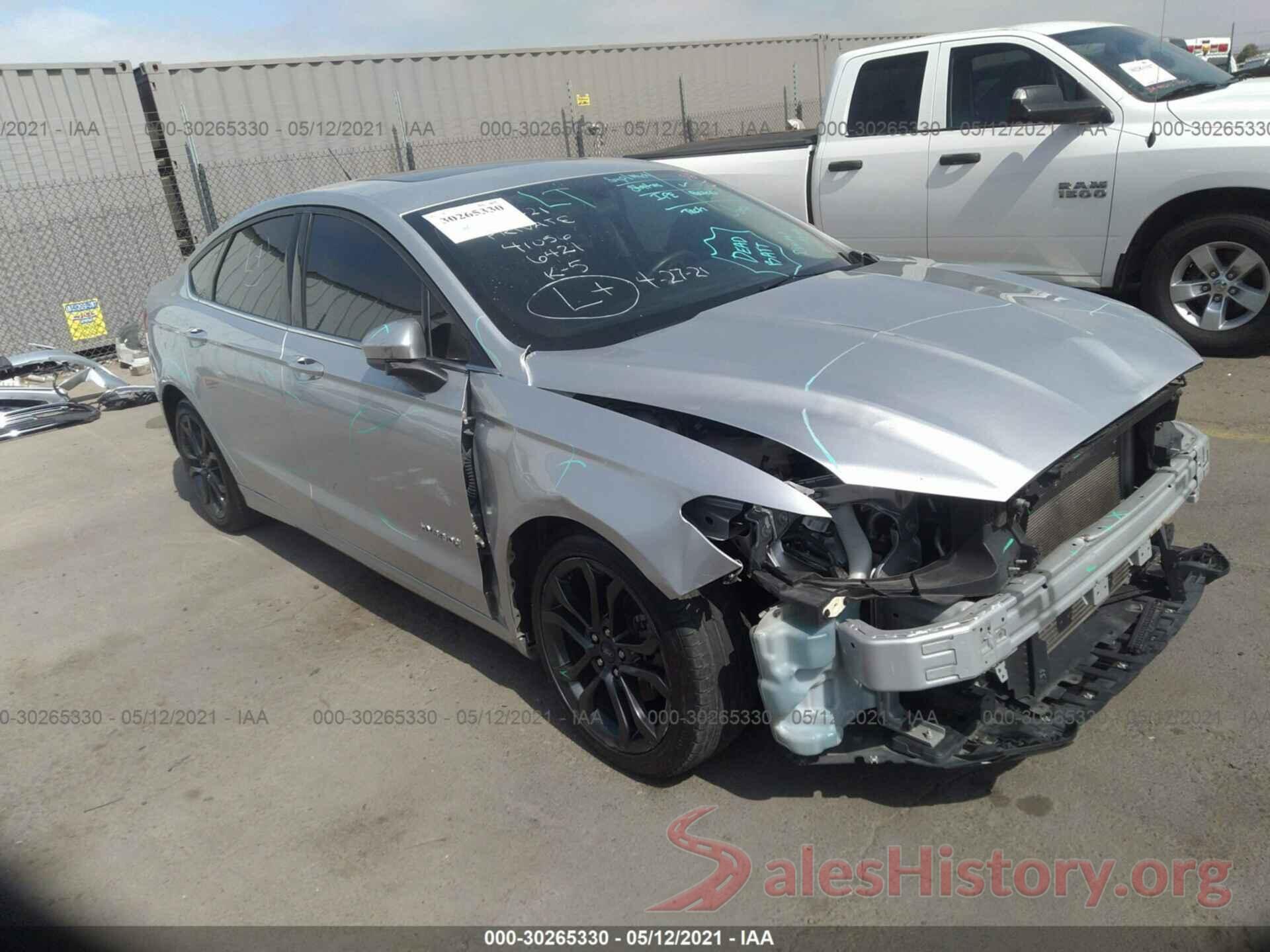 3FA6P0LU5JR116421 2018 FORD FUSION HYBRID