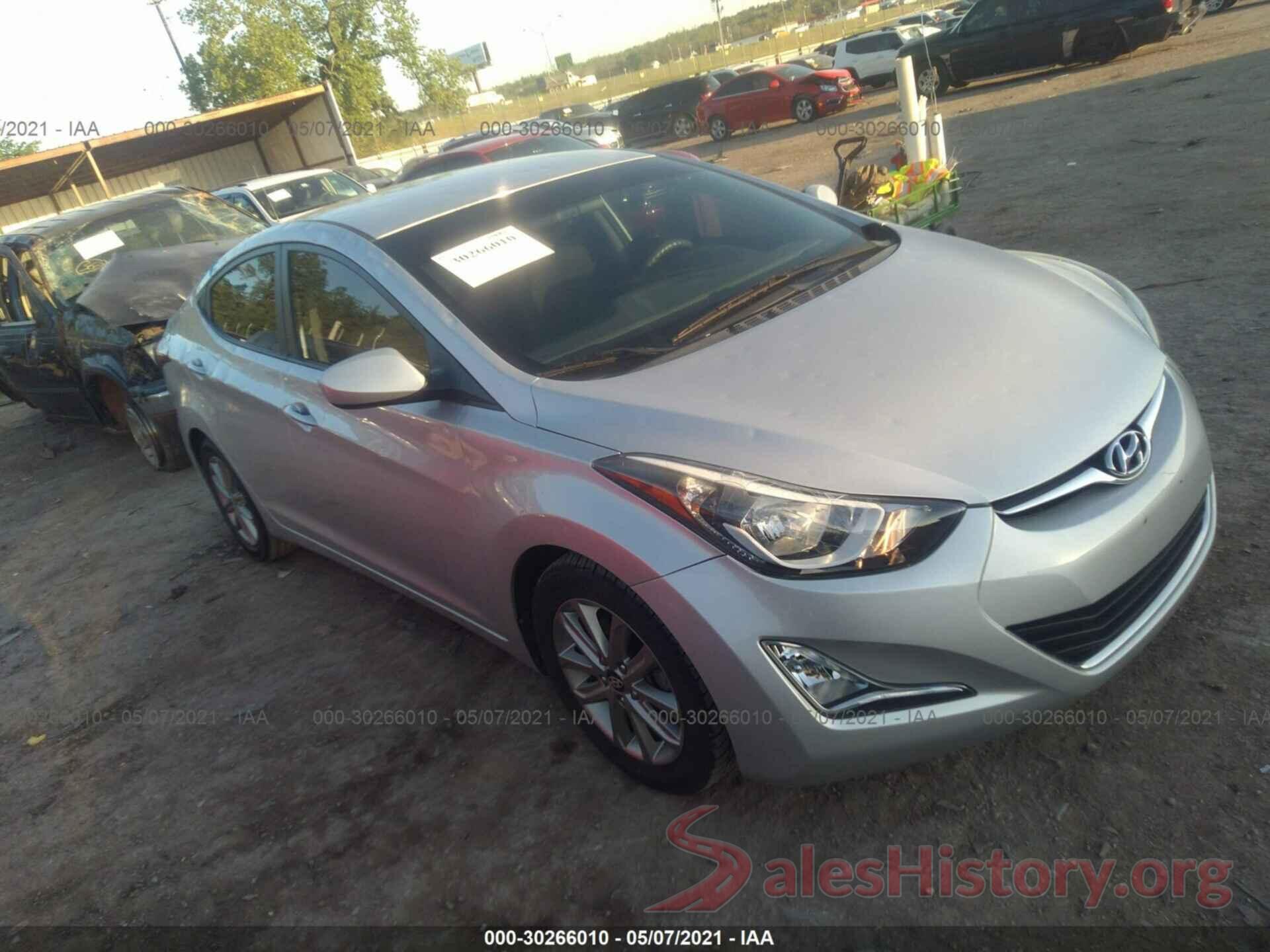 5NPDH4AE9GH654505 2016 HYUNDAI ELANTRA