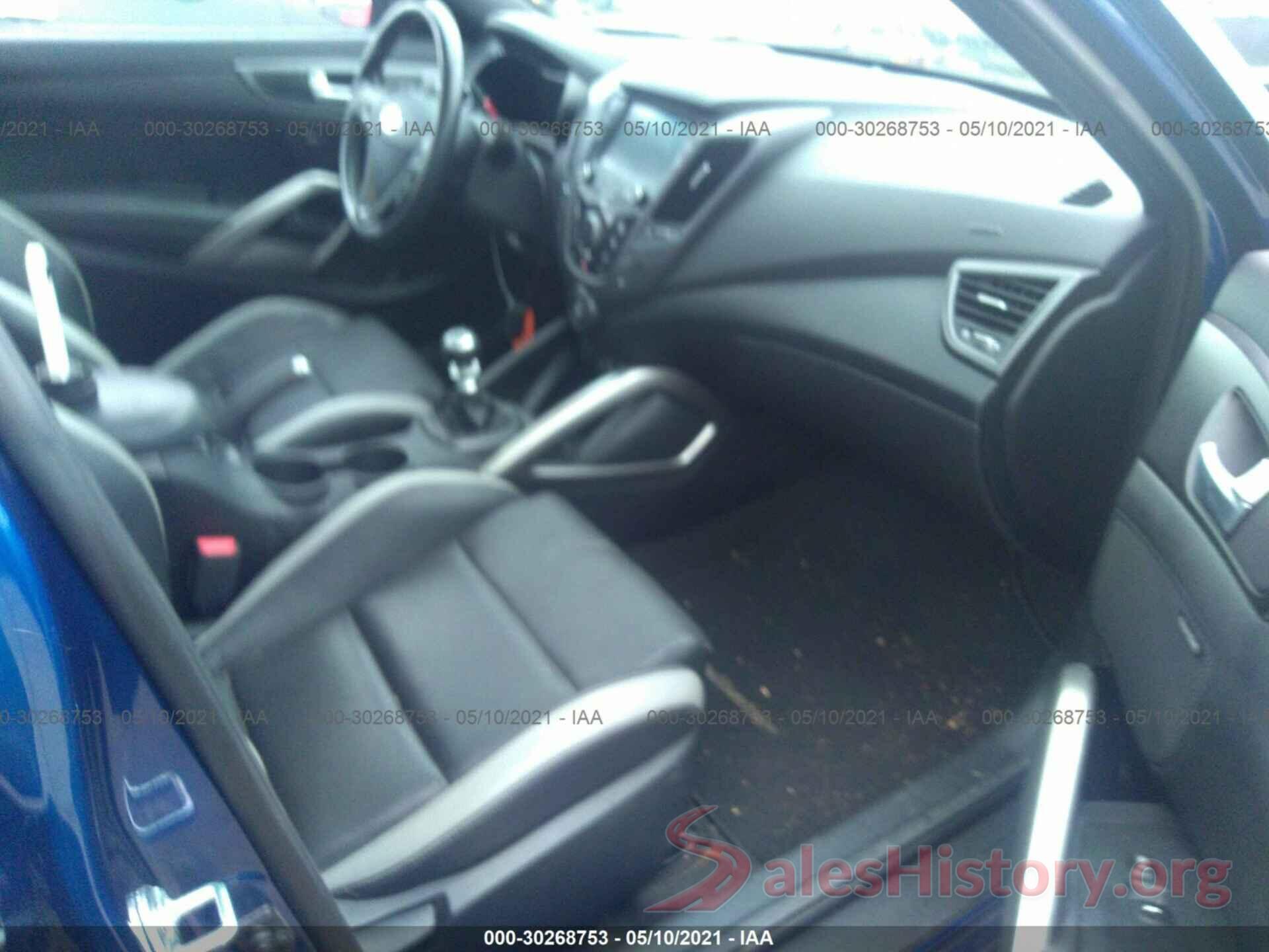 KMHTC6AE8GU296319 2016 HYUNDAI VELOSTER