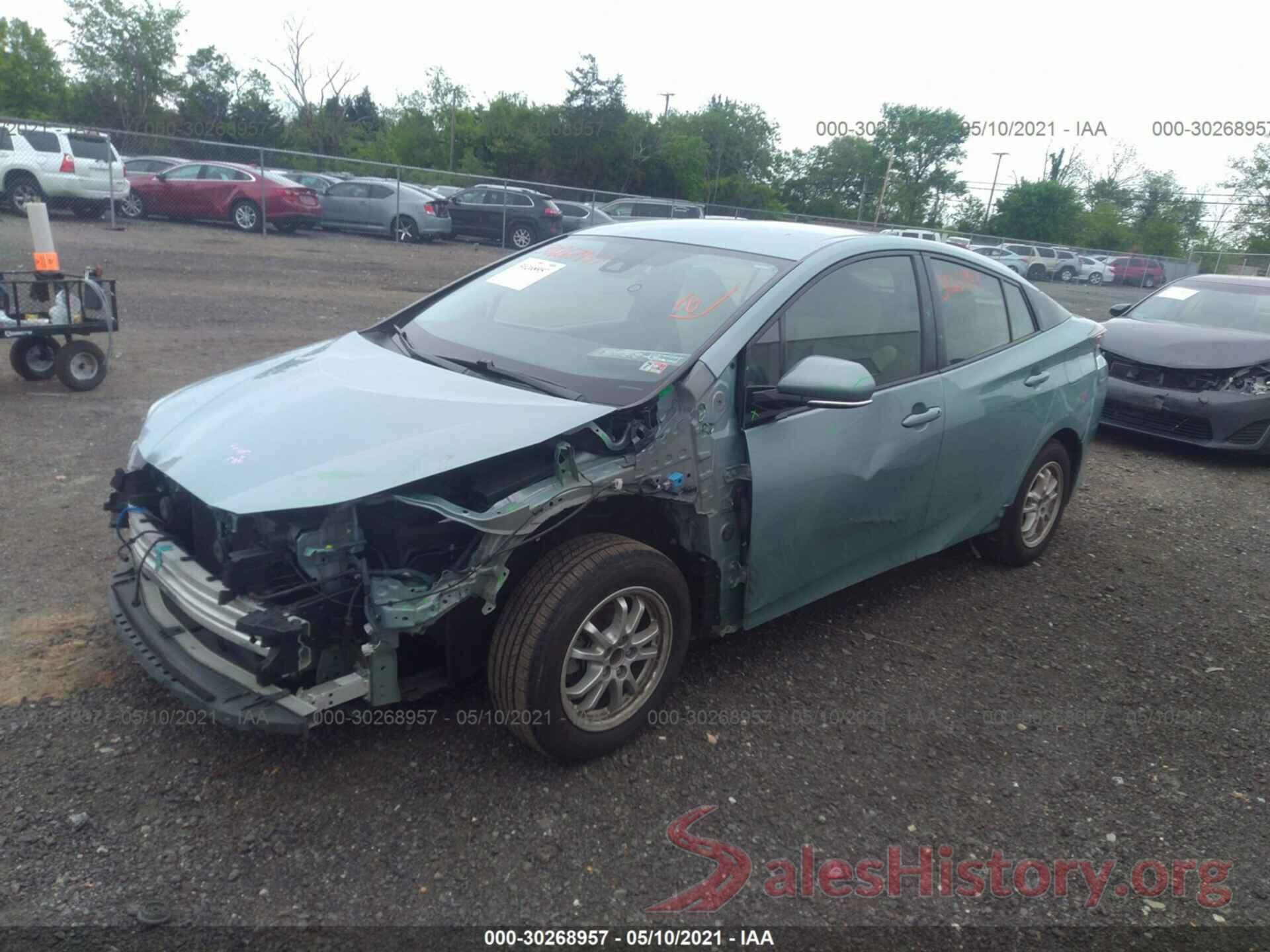 JTDKBRFU1H3046335 2017 TOYOTA PRIUS