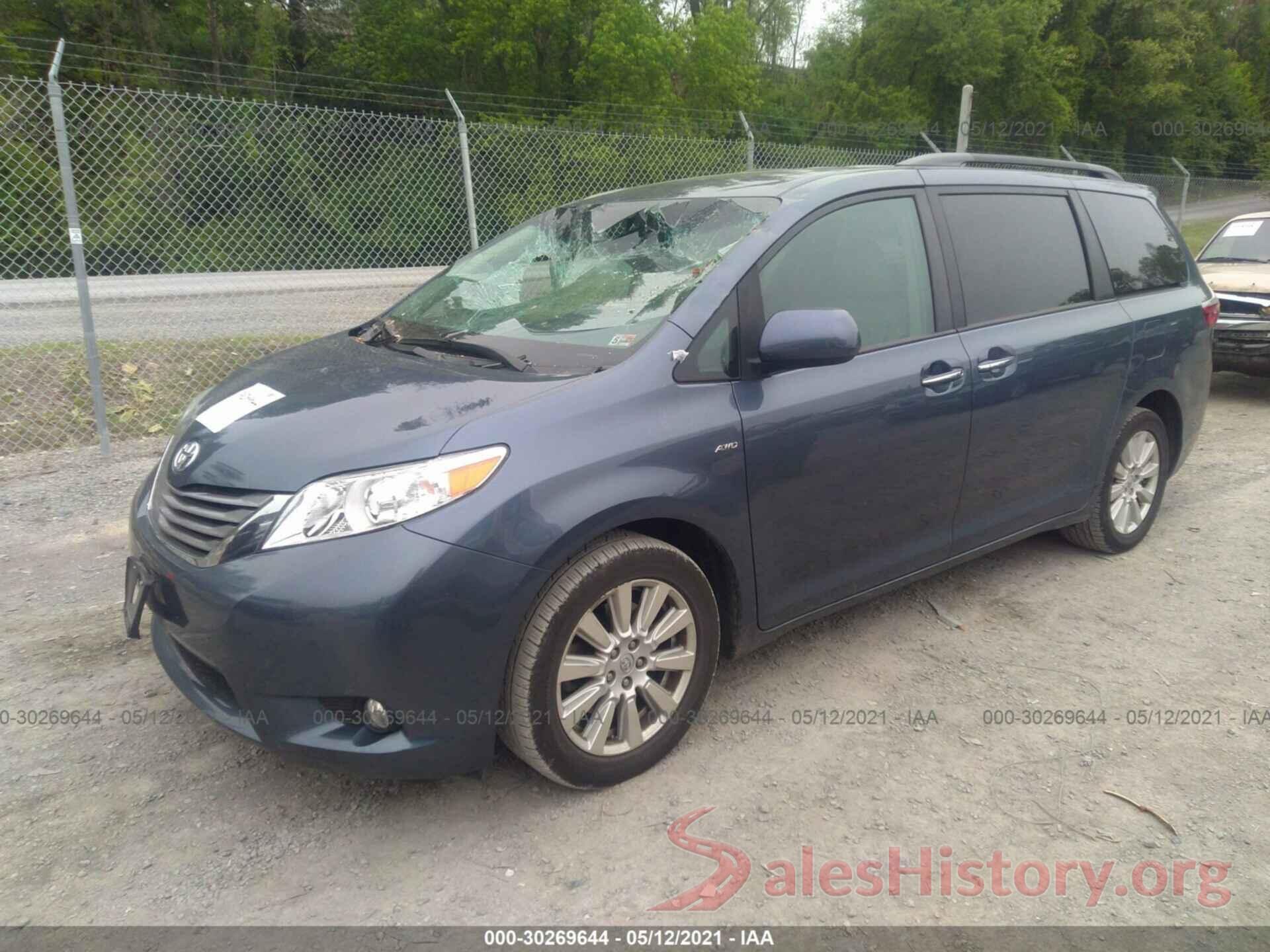 5TDDZ3DC8HS177076 2017 TOYOTA SIENNA