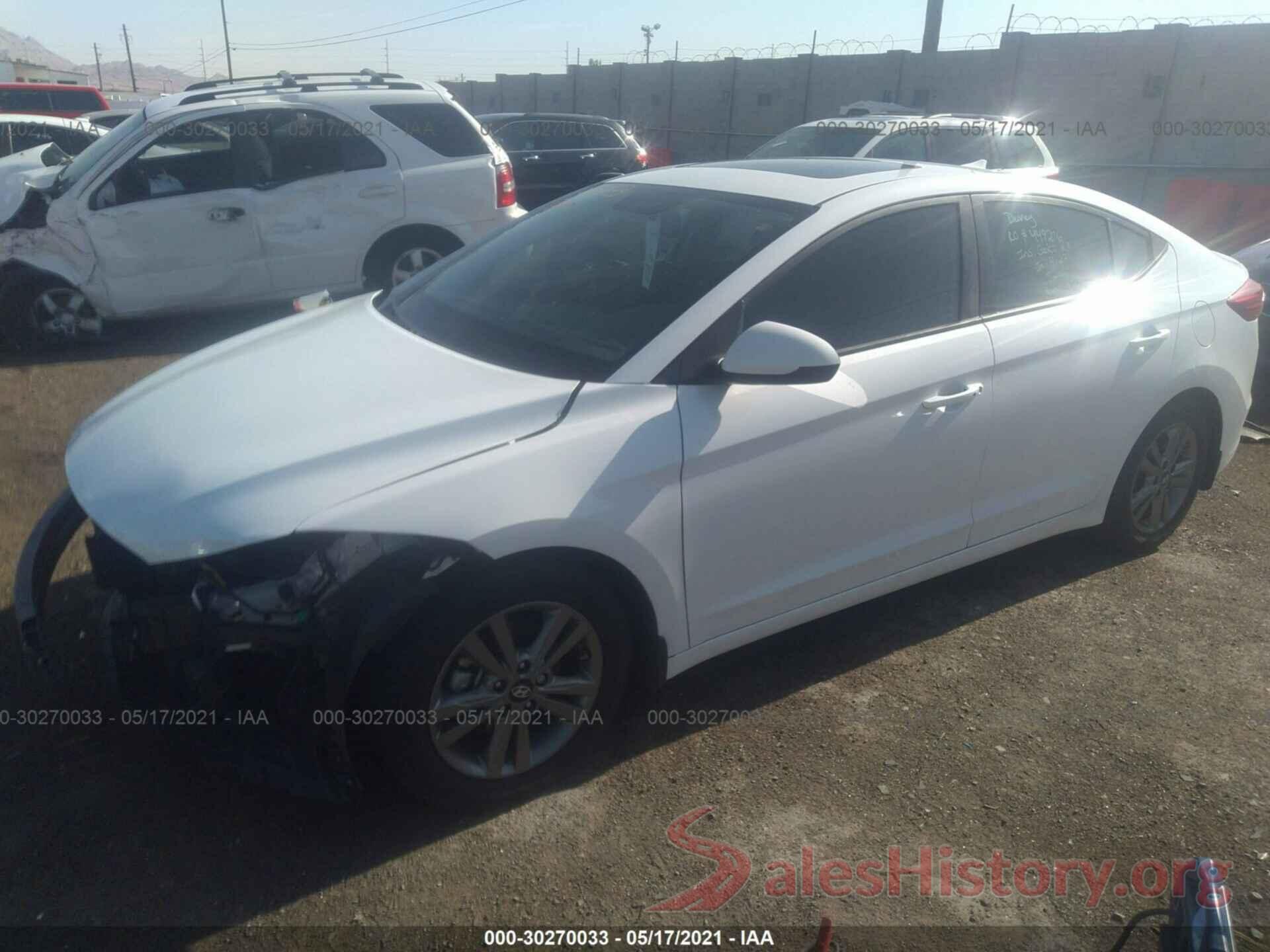 5NPD84LF7JH327582 2018 HYUNDAI ELANTRA