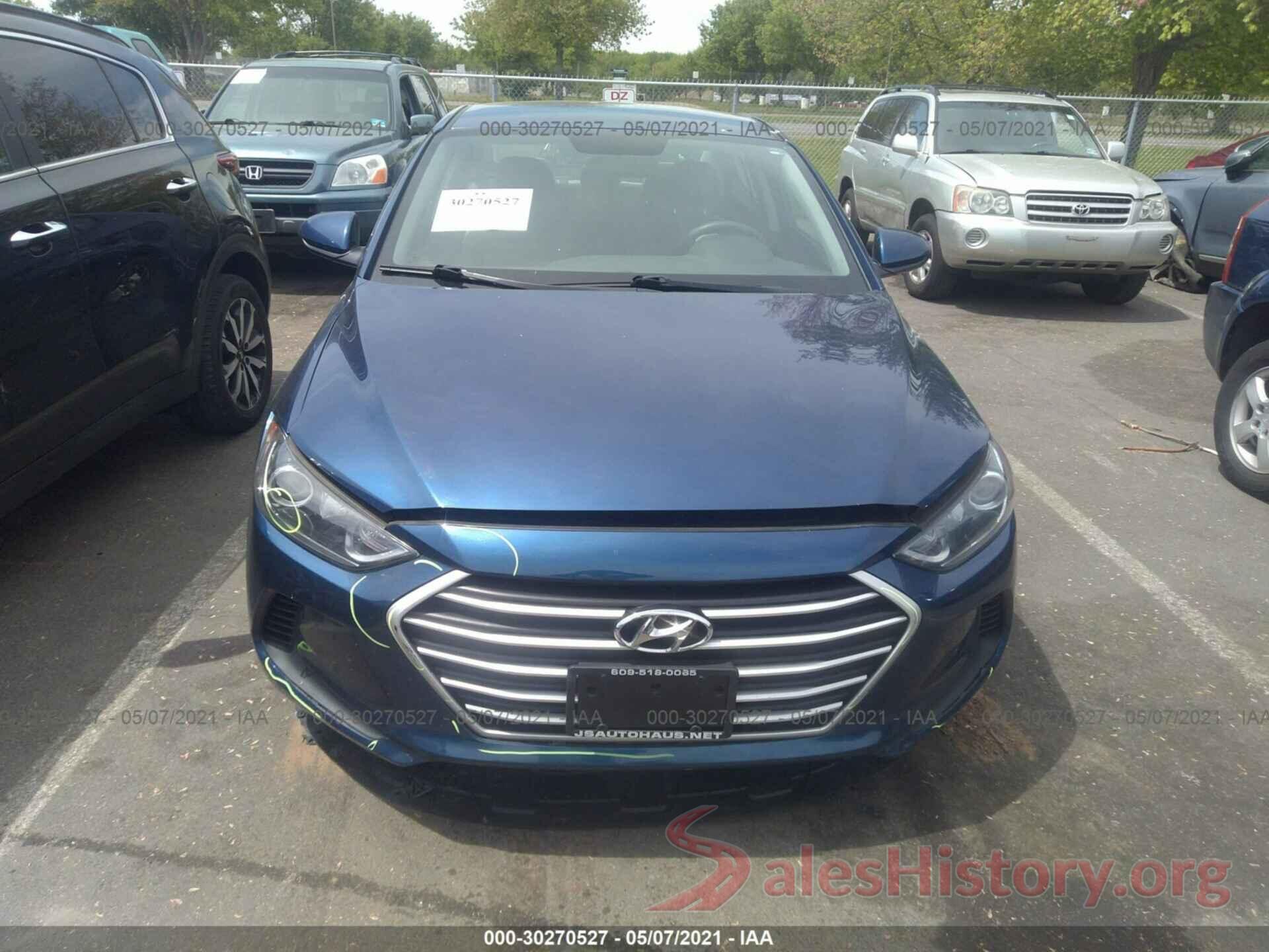 5NPD84LF6HH181766 2017 HYUNDAI ELANTRA