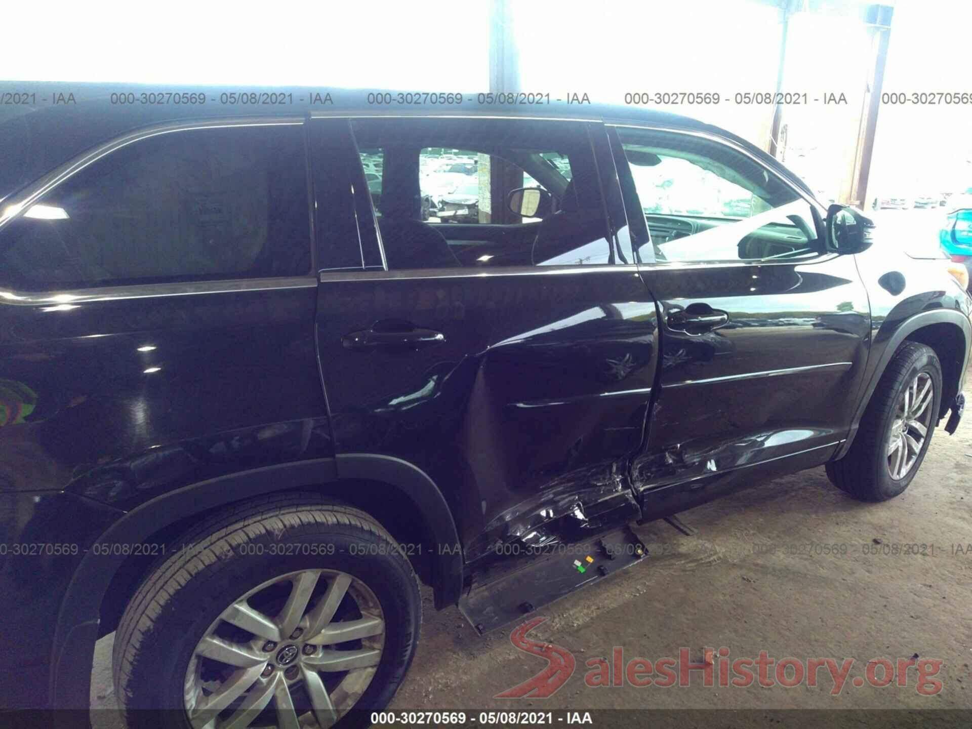 5TDZARFH5HS026981 2017 TOYOTA HIGHLANDER