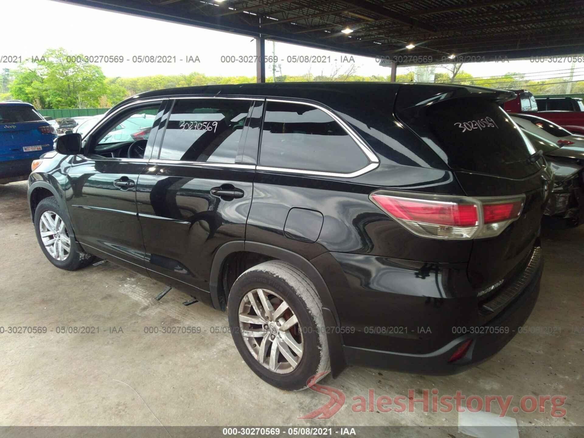 5TDZARFH5HS026981 2017 TOYOTA HIGHLANDER