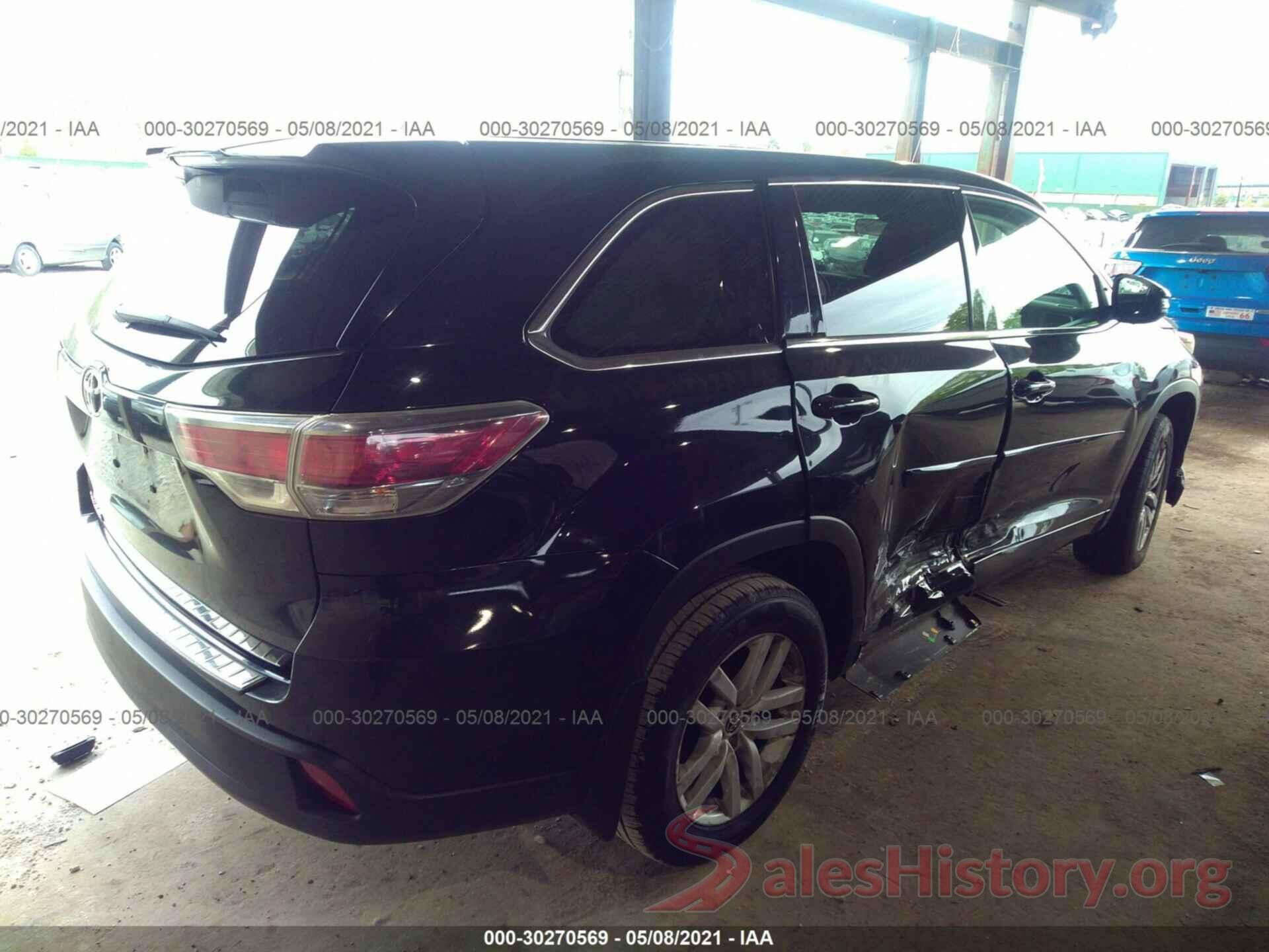 5TDZARFH5HS026981 2017 TOYOTA HIGHLANDER