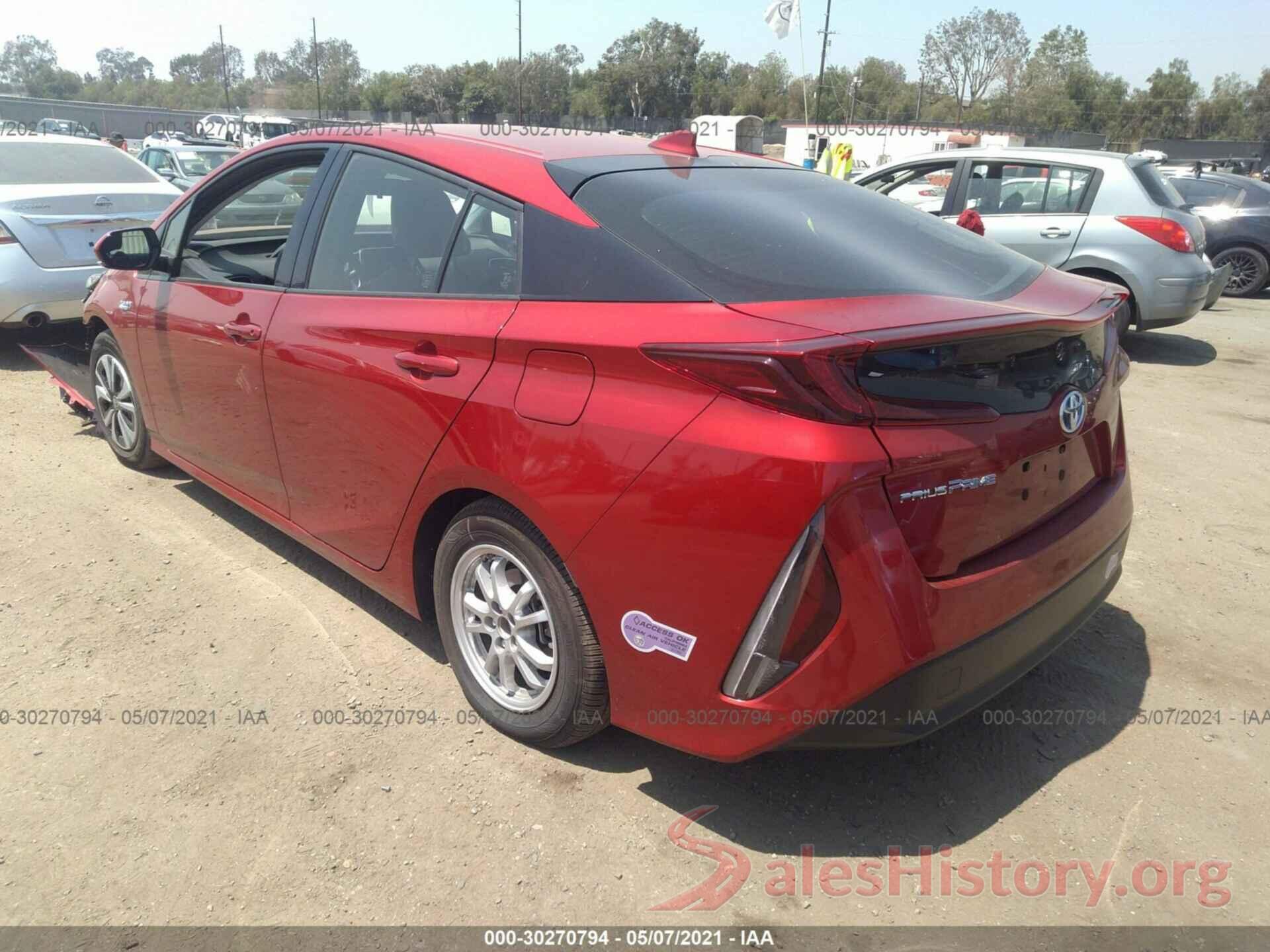 JTDKARFP8K3118829 2019 TOYOTA PRIUS PRIME