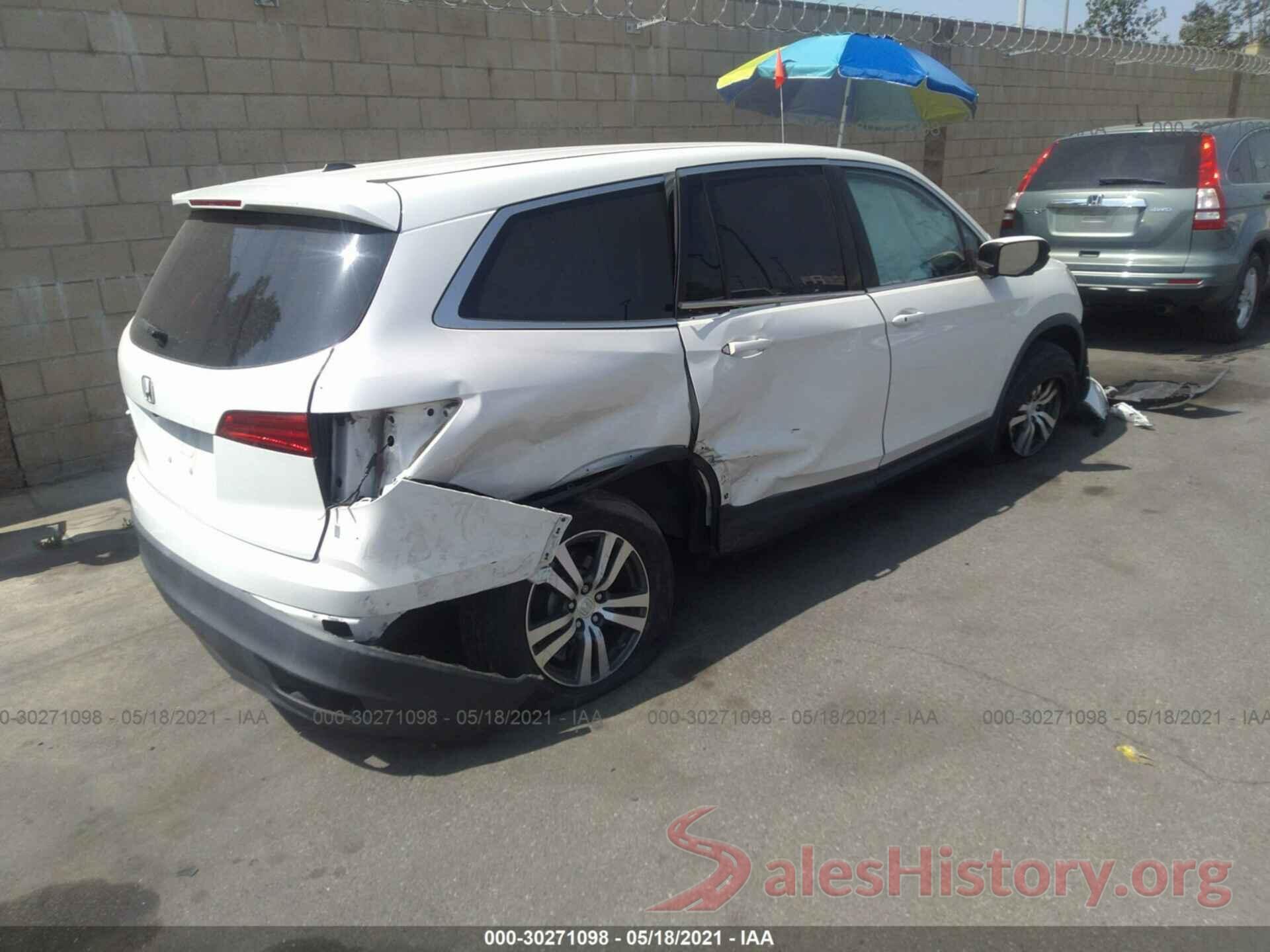 5FNYF5H51HB027848 2017 HONDA PILOT