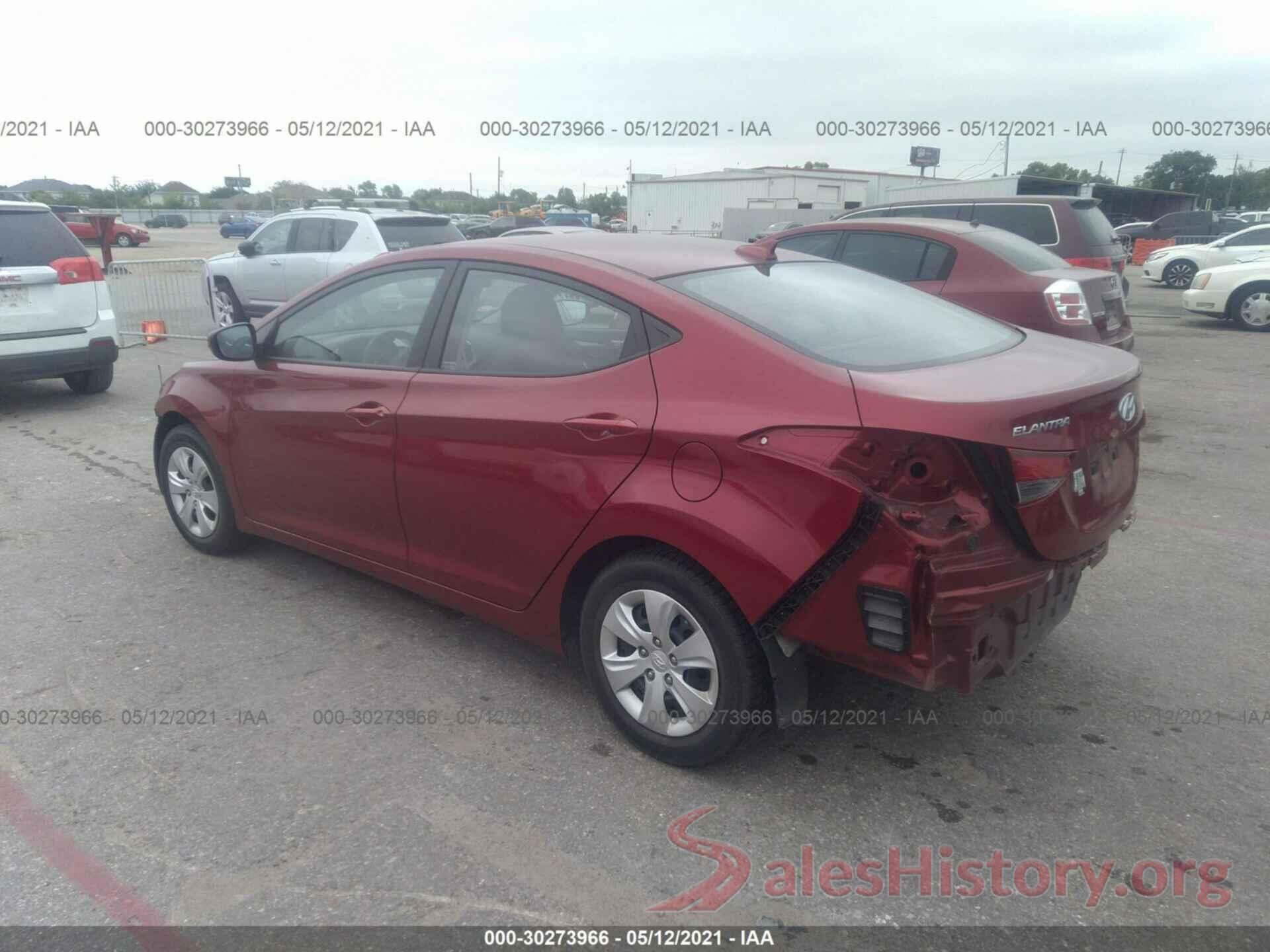 5NPDH4AE1GH778915 2016 HYUNDAI ELANTRA