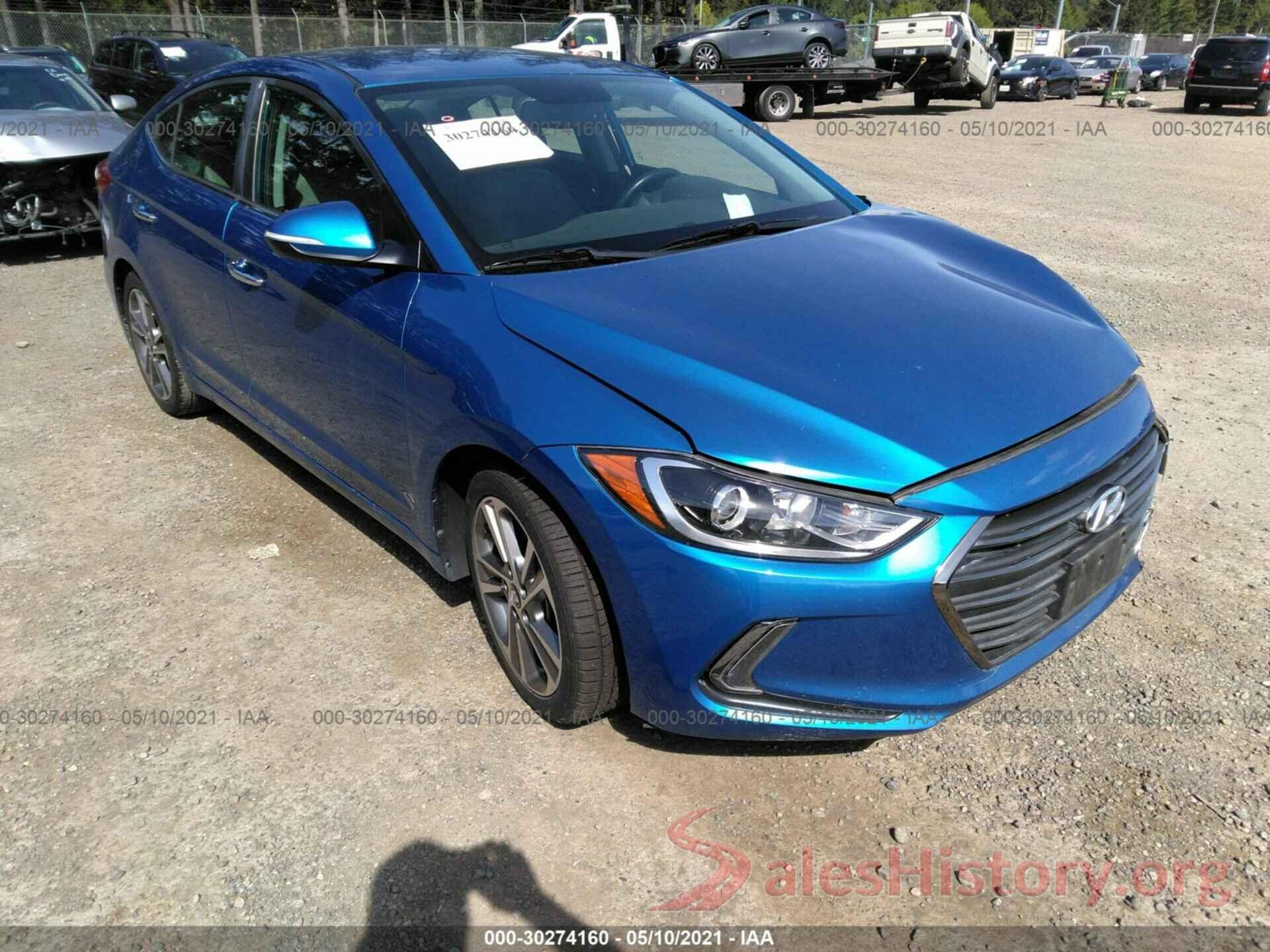 5NPD84LF6HH036873 2017 HYUNDAI ELANTRA