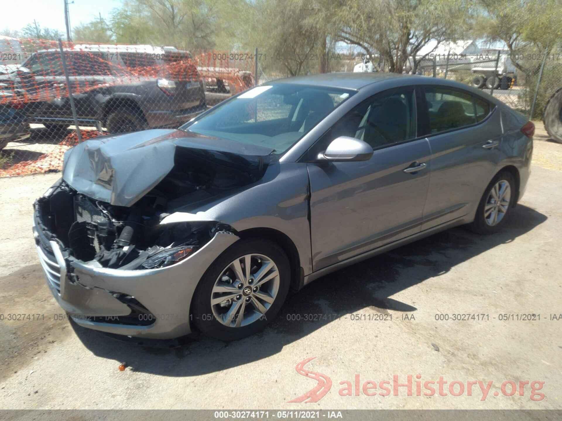 KMHD84LF0JU592071 2018 HYUNDAI ELANTRA