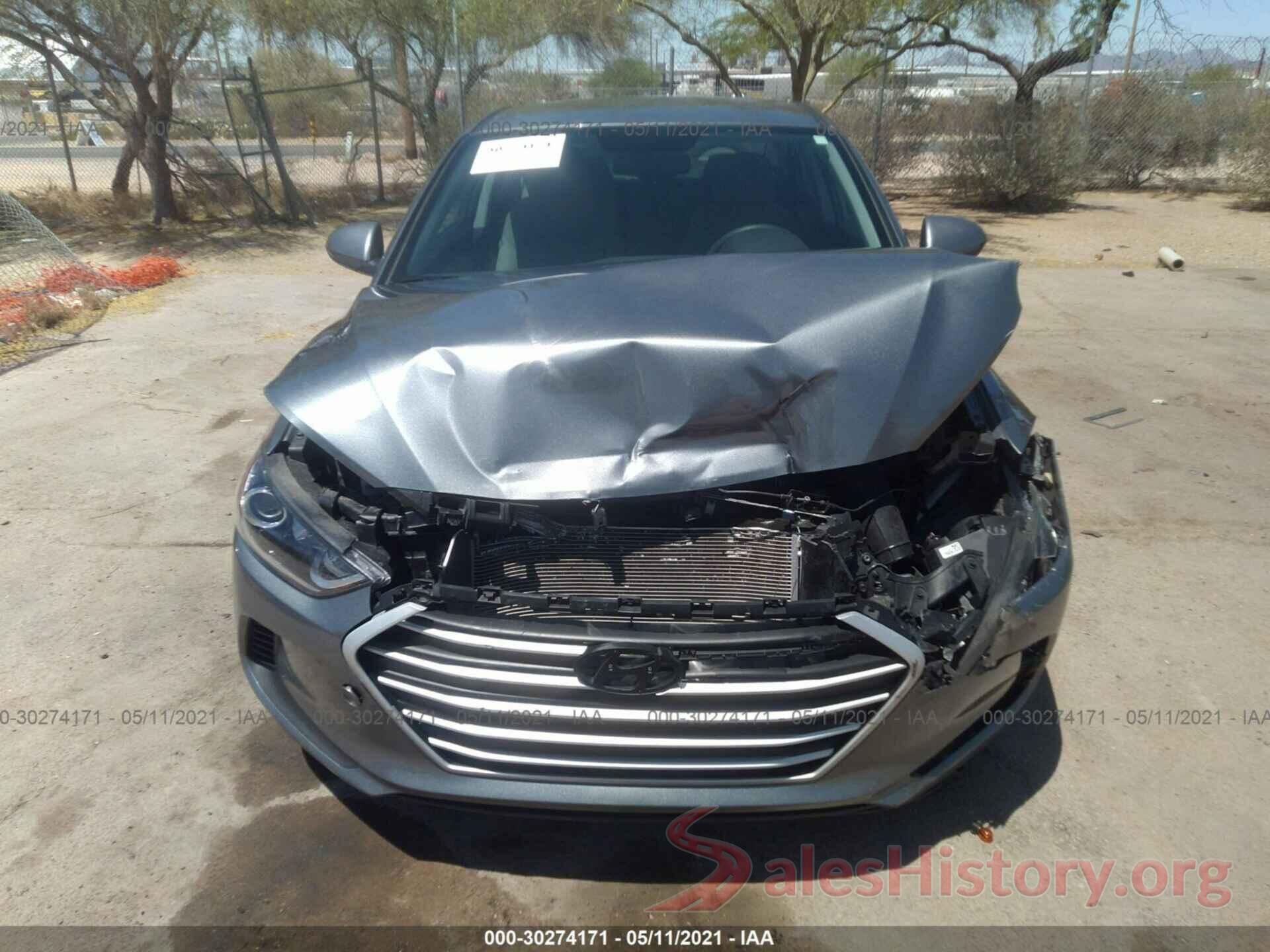 KMHD84LF0JU592071 2018 HYUNDAI ELANTRA