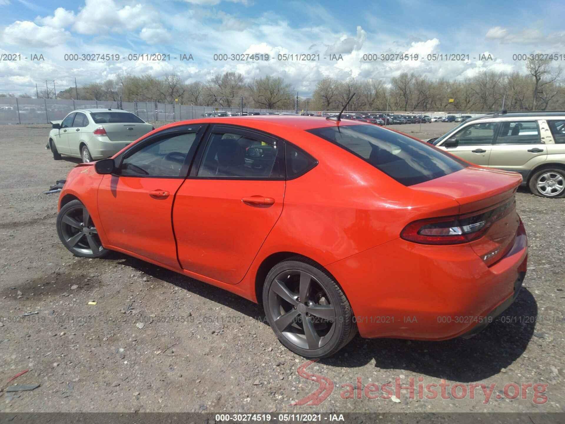 1C3CDFEBXGD701103 2016 DODGE DART