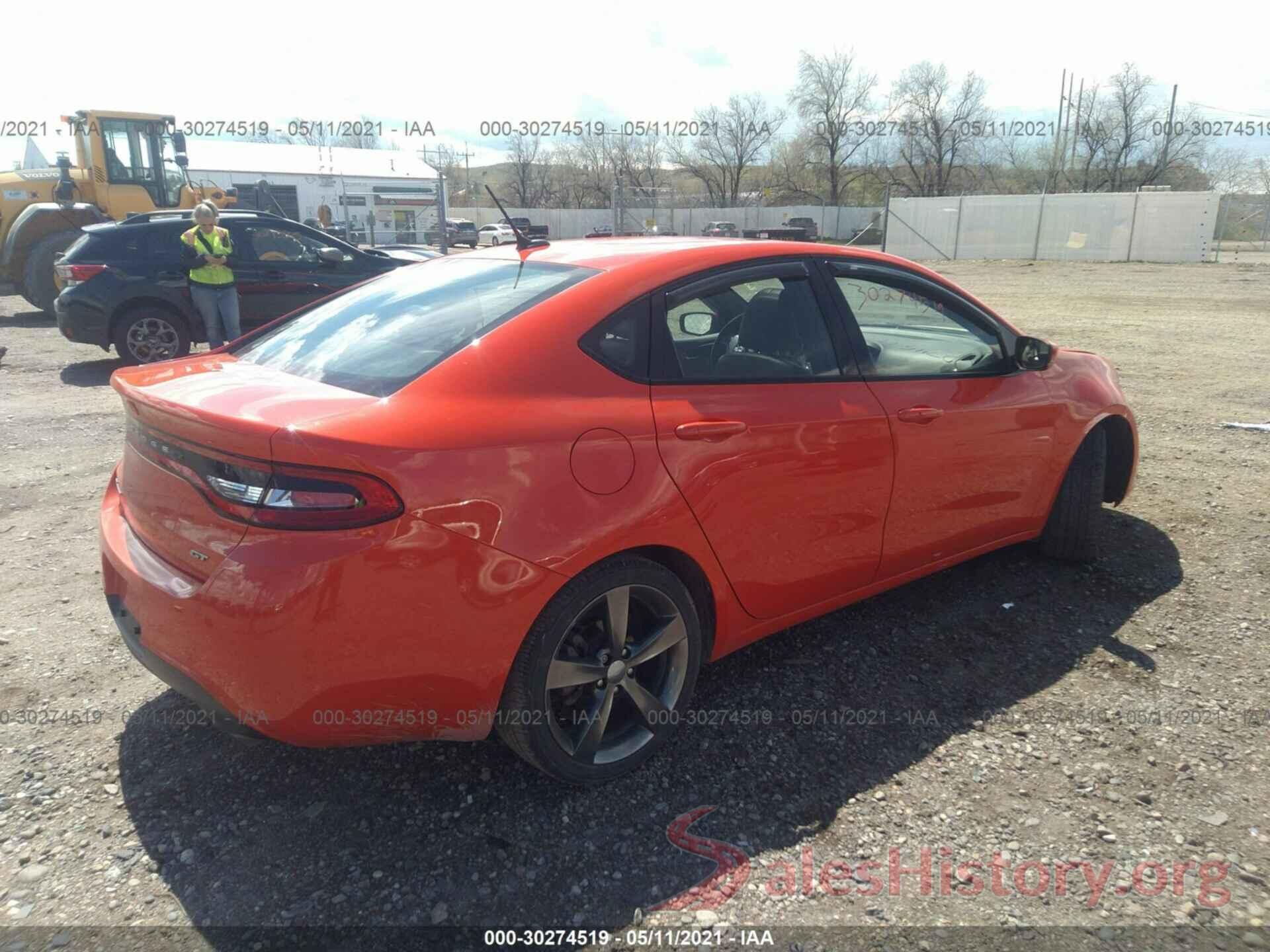 1C3CDFEBXGD701103 2016 DODGE DART