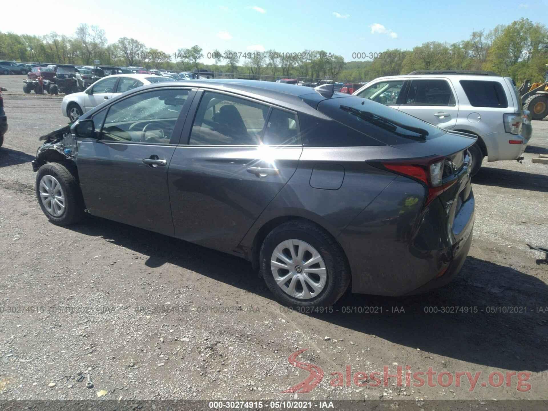 JTDKARFU3K3080089 2019 TOYOTA PRIUS