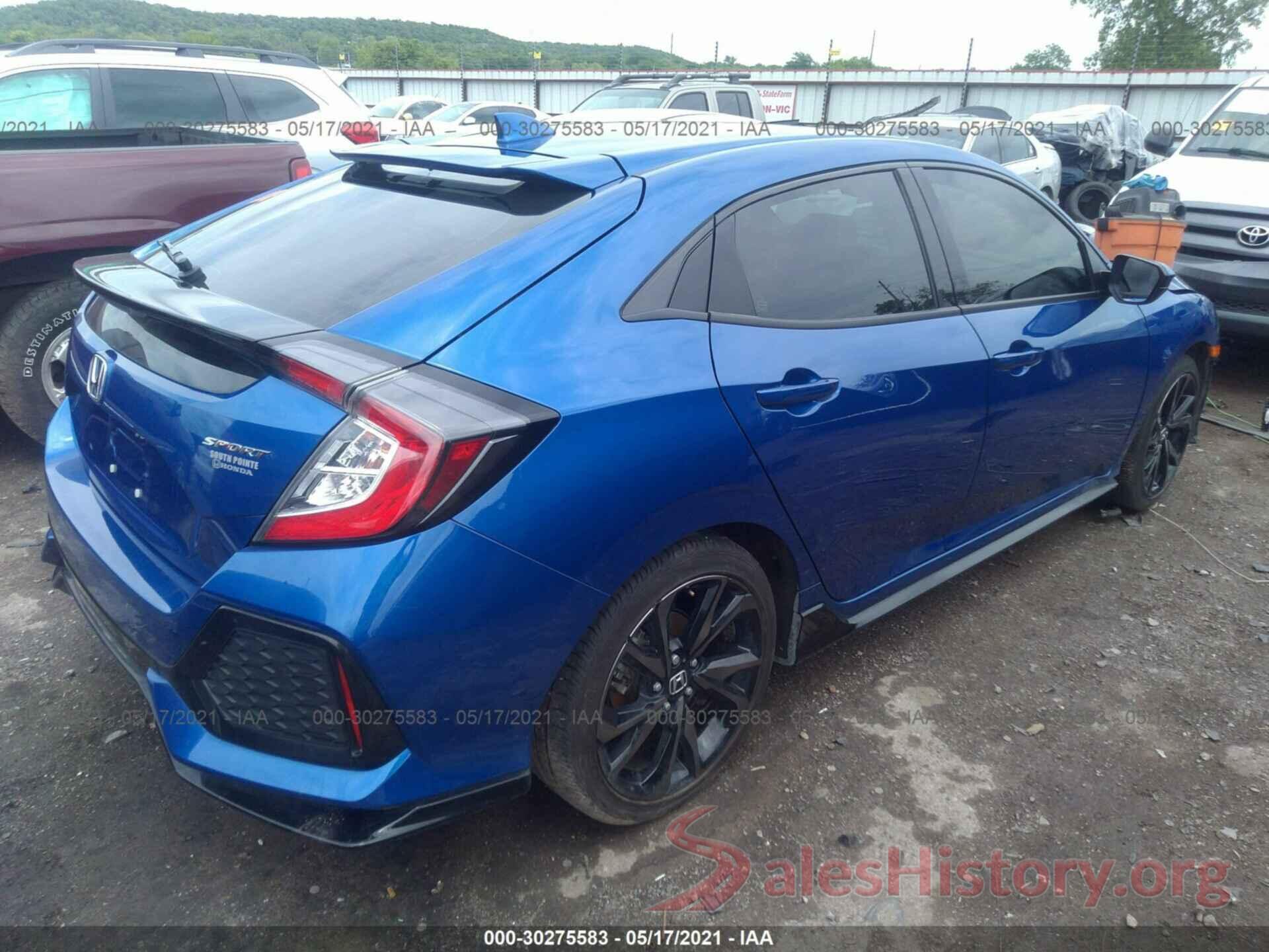 SHHFK7H40KU220634 2019 HONDA CIVIC HATCHBACK