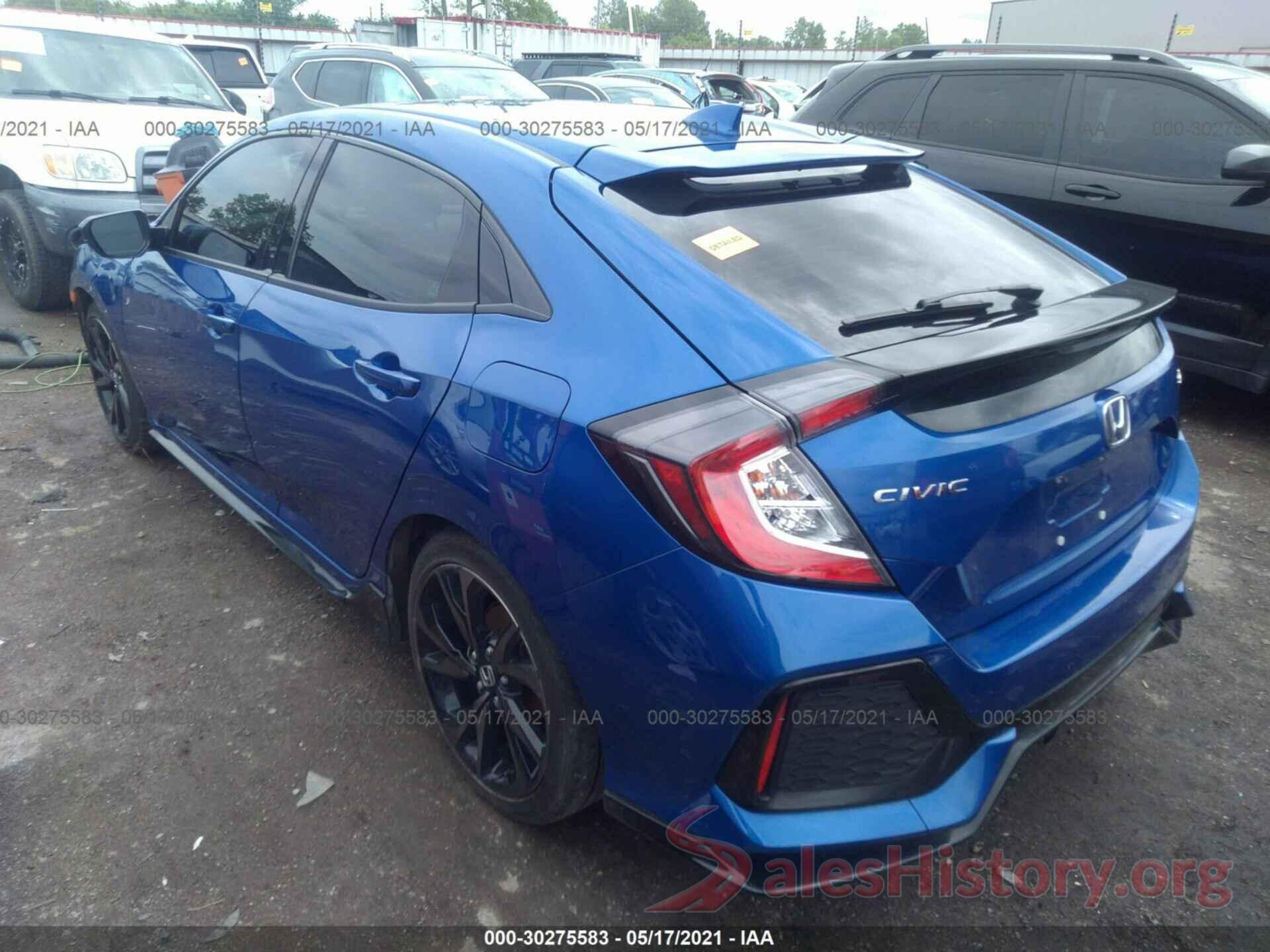 SHHFK7H40KU220634 2019 HONDA CIVIC HATCHBACK