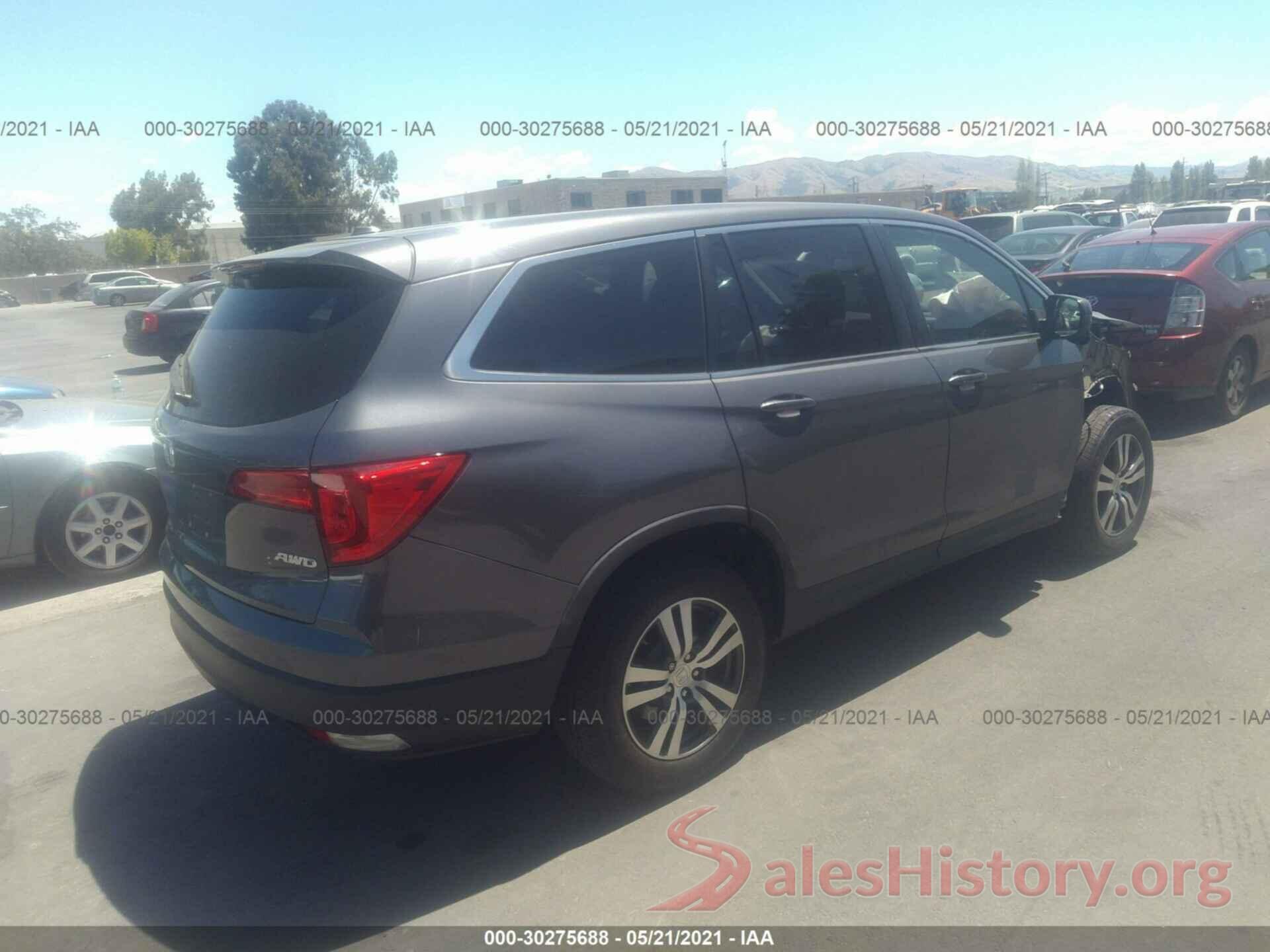 5FNYF6H58GB050872 2016 HONDA PILOT