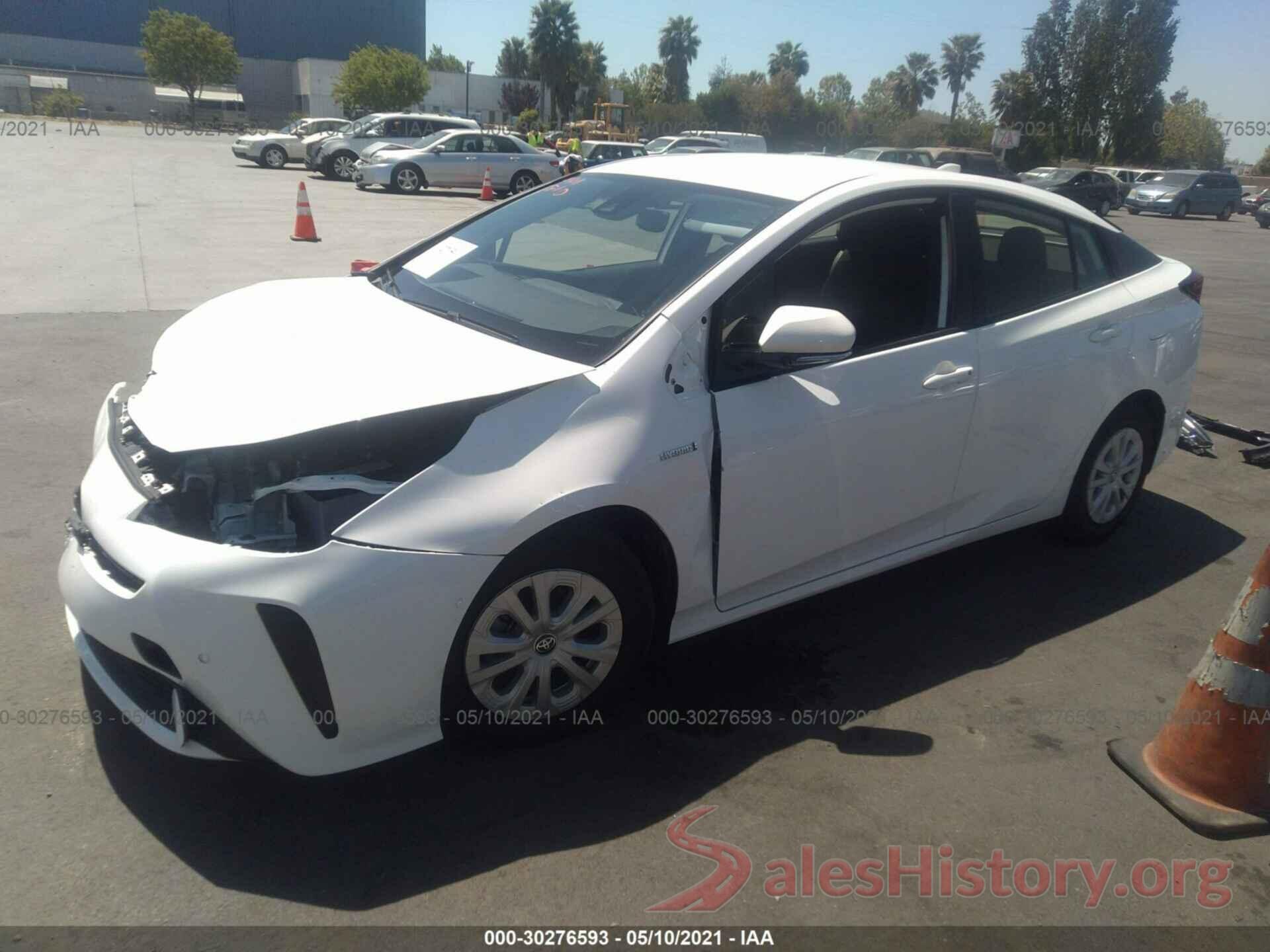 JTDKARFU2L3121250 2020 TOYOTA PRIUS