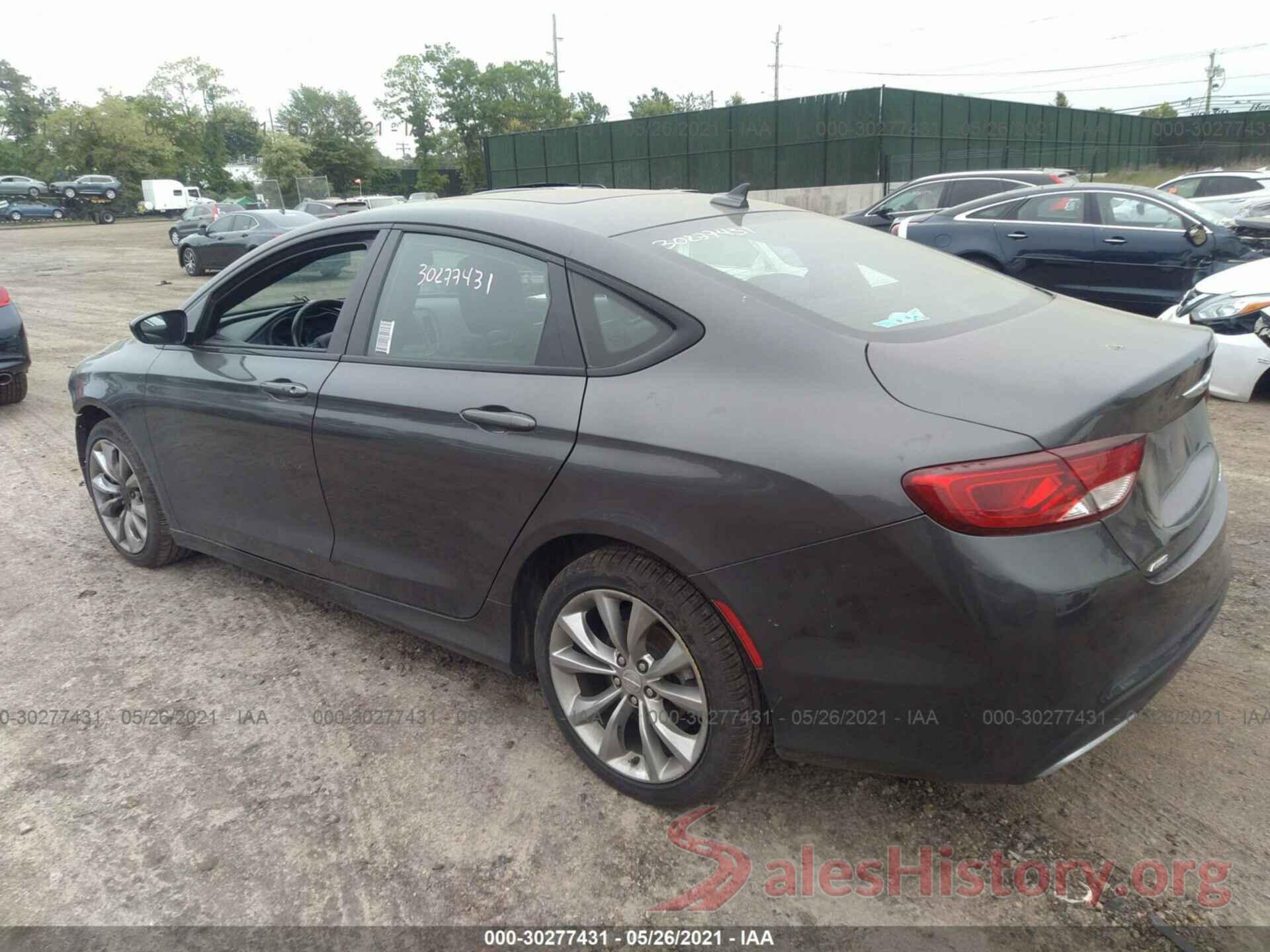 JA4AR3AW1GZ025553 2015 CHRYSLER 200