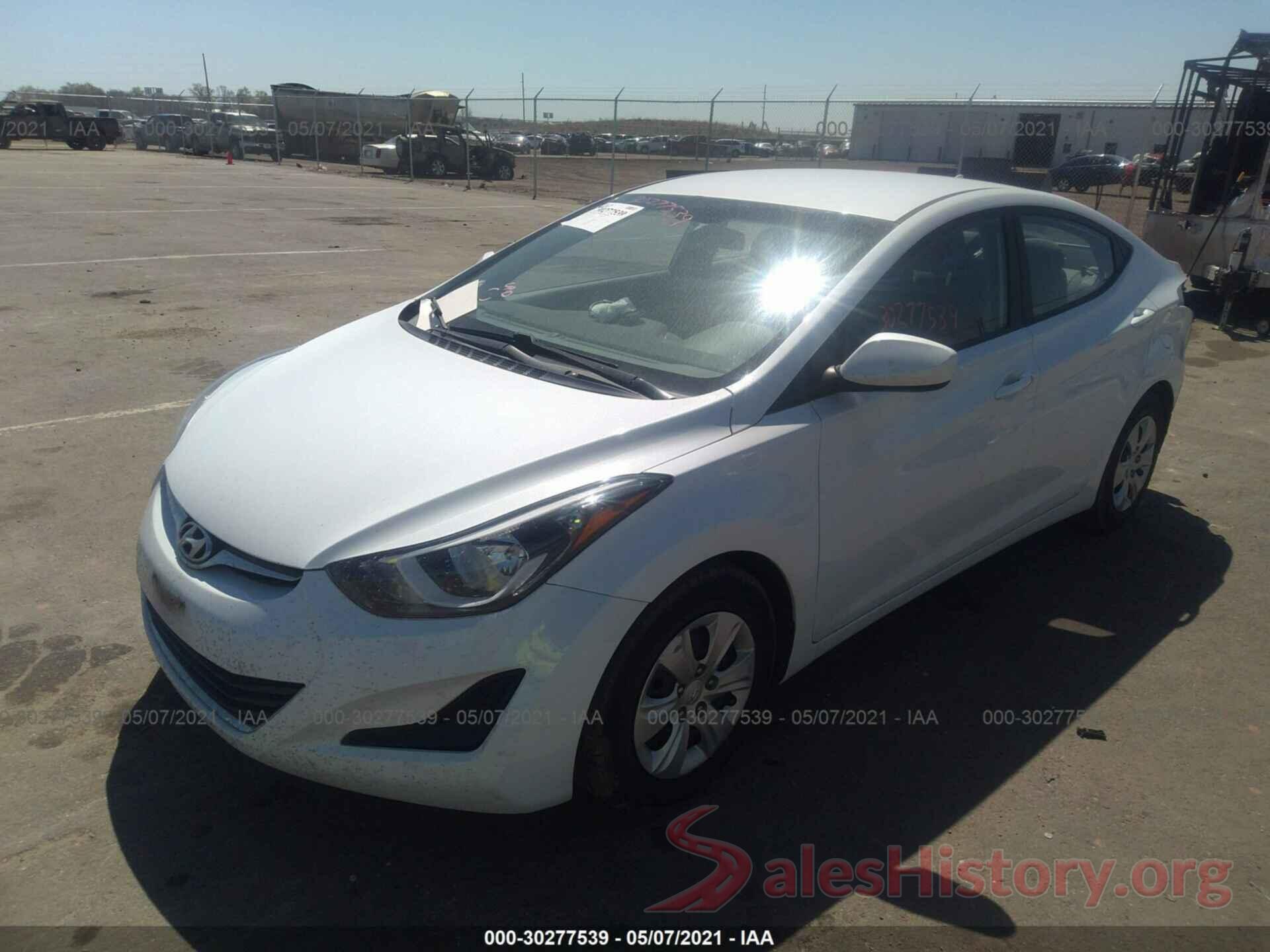 5NPDH4AE7GH746289 2016 HYUNDAI ELANTRA