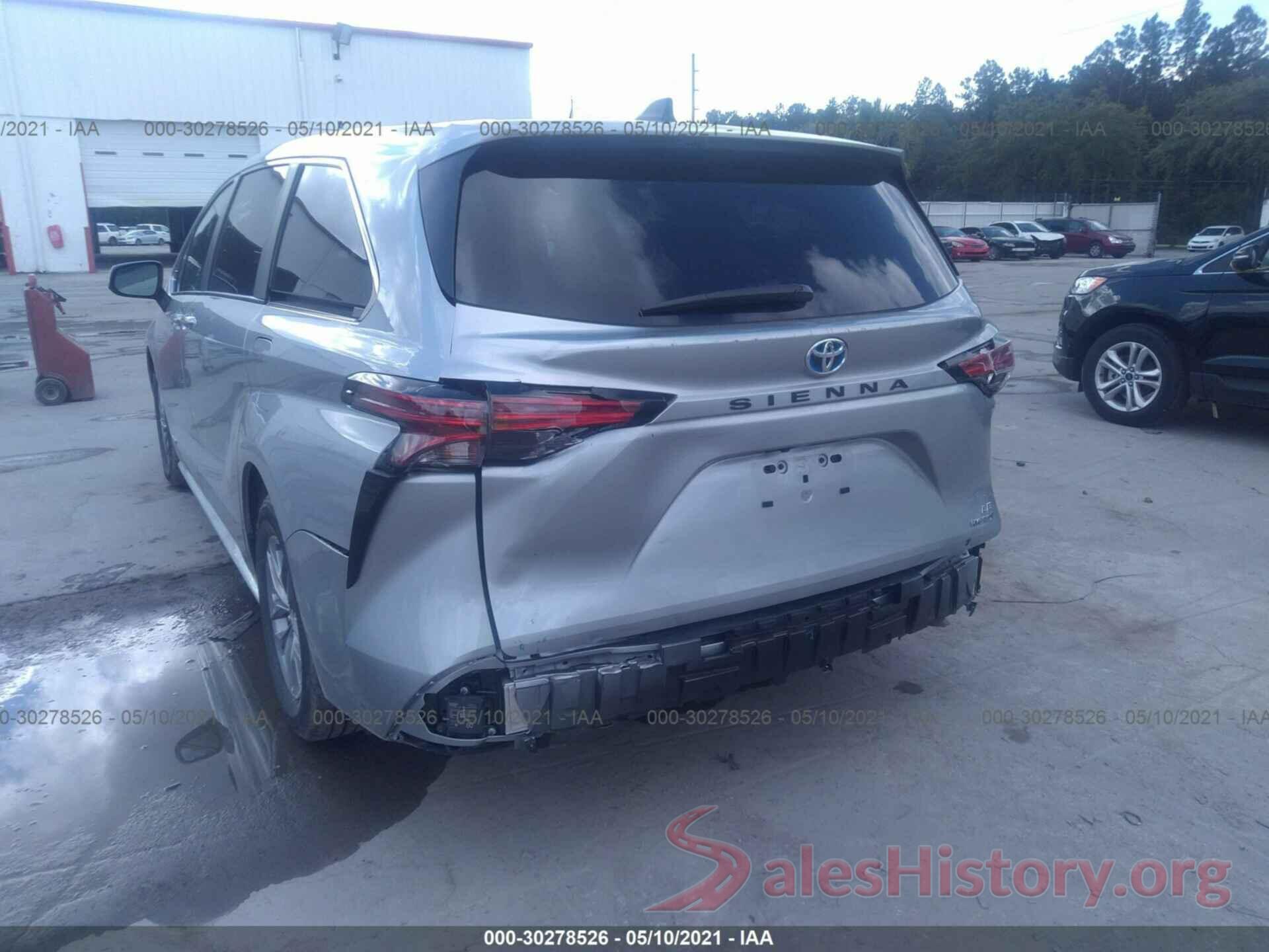 5TDKRKEC1MS017079 2021 TOYOTA SIENNA