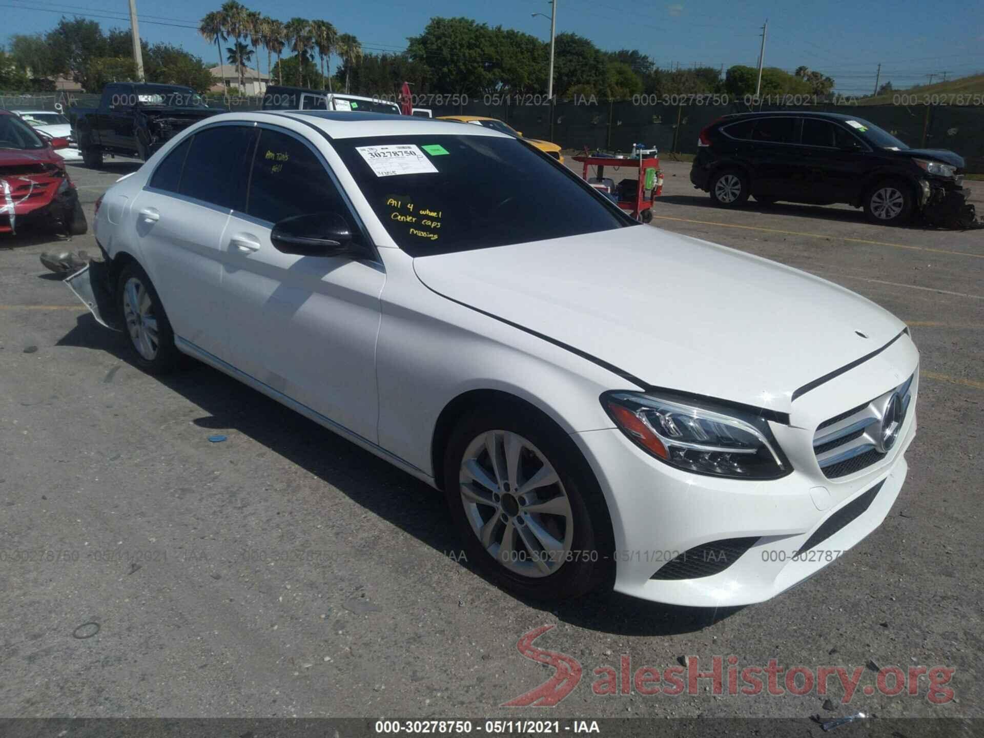 55SWF8DB8KU294320 2019 MERCEDES-BENZ C-CLASS