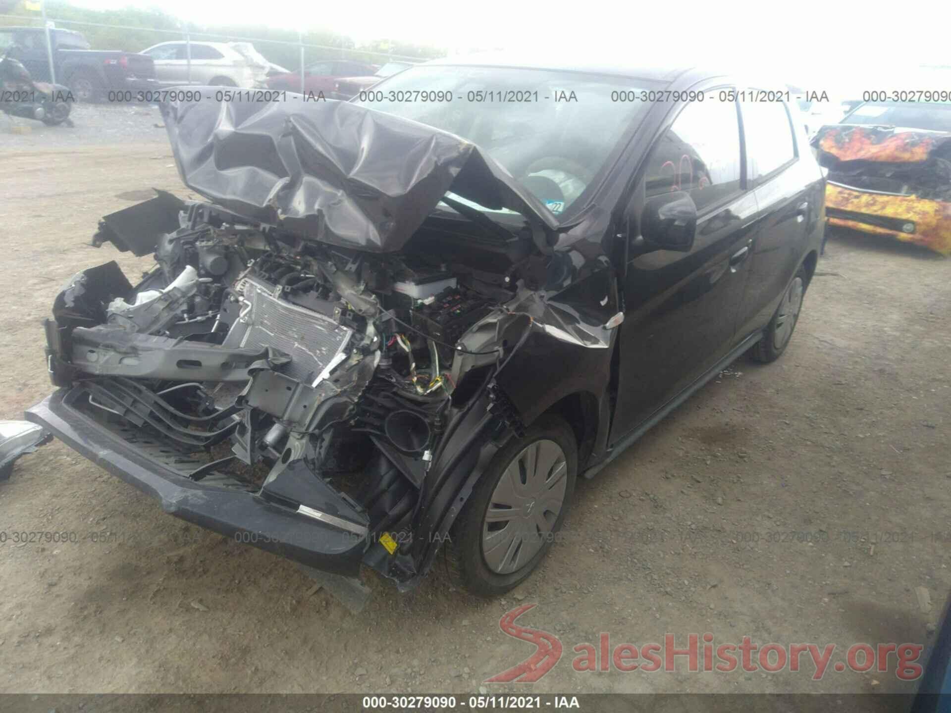 ML32AUHJXMH001029 2021 MITSUBISHI MIRAGE