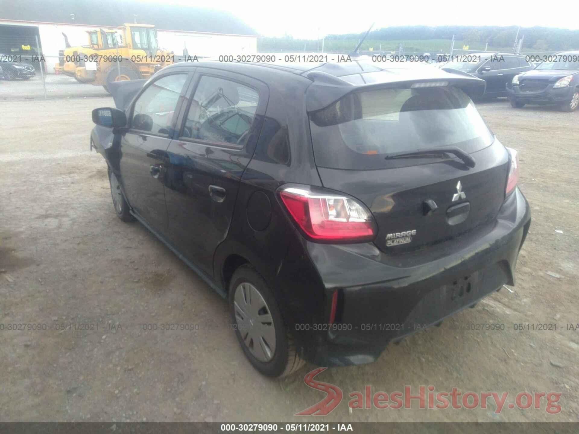 ML32AUHJXMH001029 2021 MITSUBISHI MIRAGE