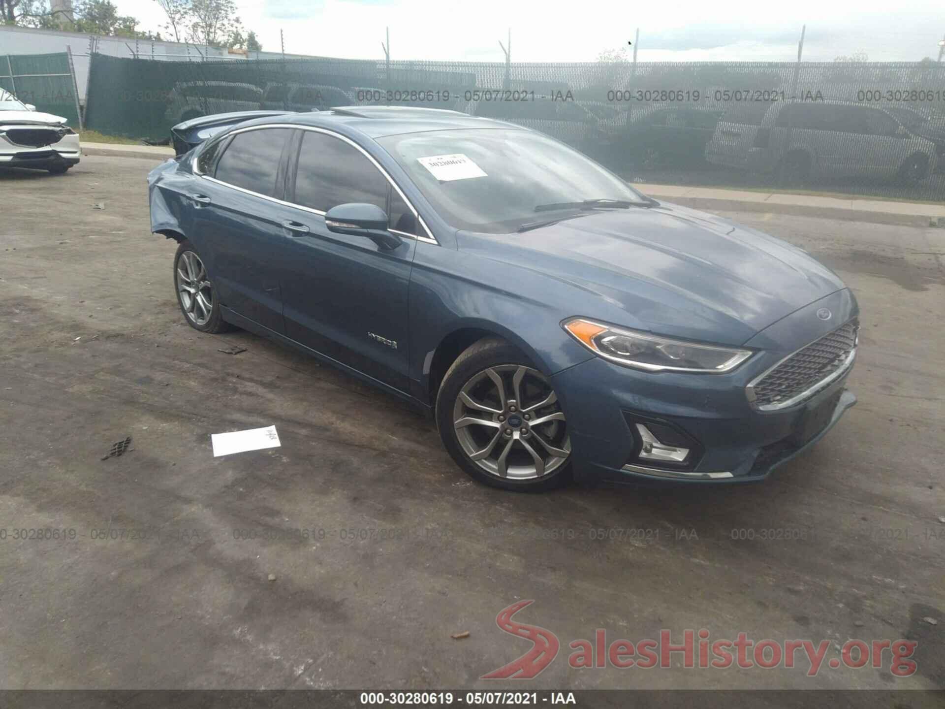 3FA6P0RU6KR106540 2019 FORD FUSION HYBRID