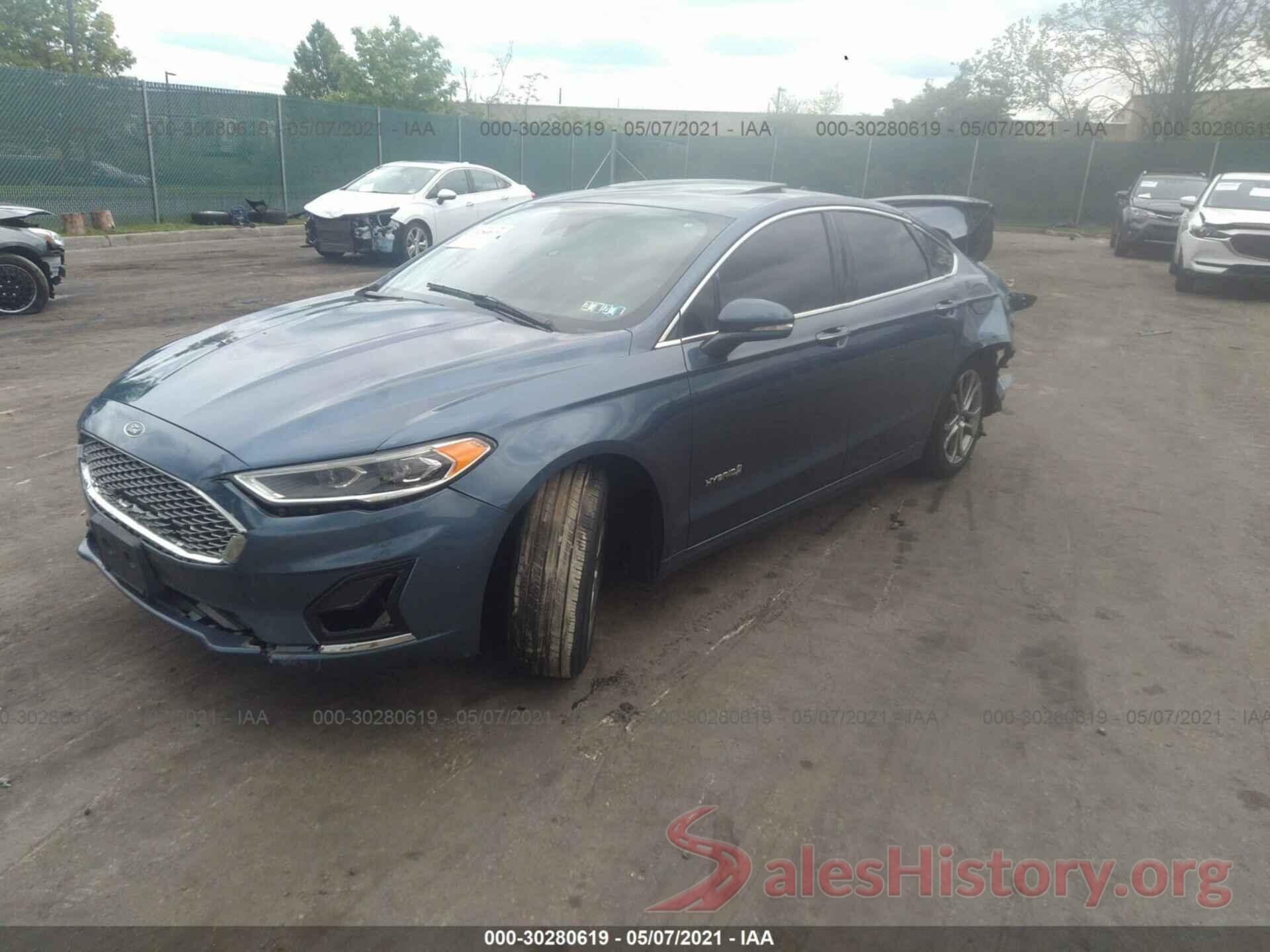 3FA6P0RU6KR106540 2019 FORD FUSION HYBRID