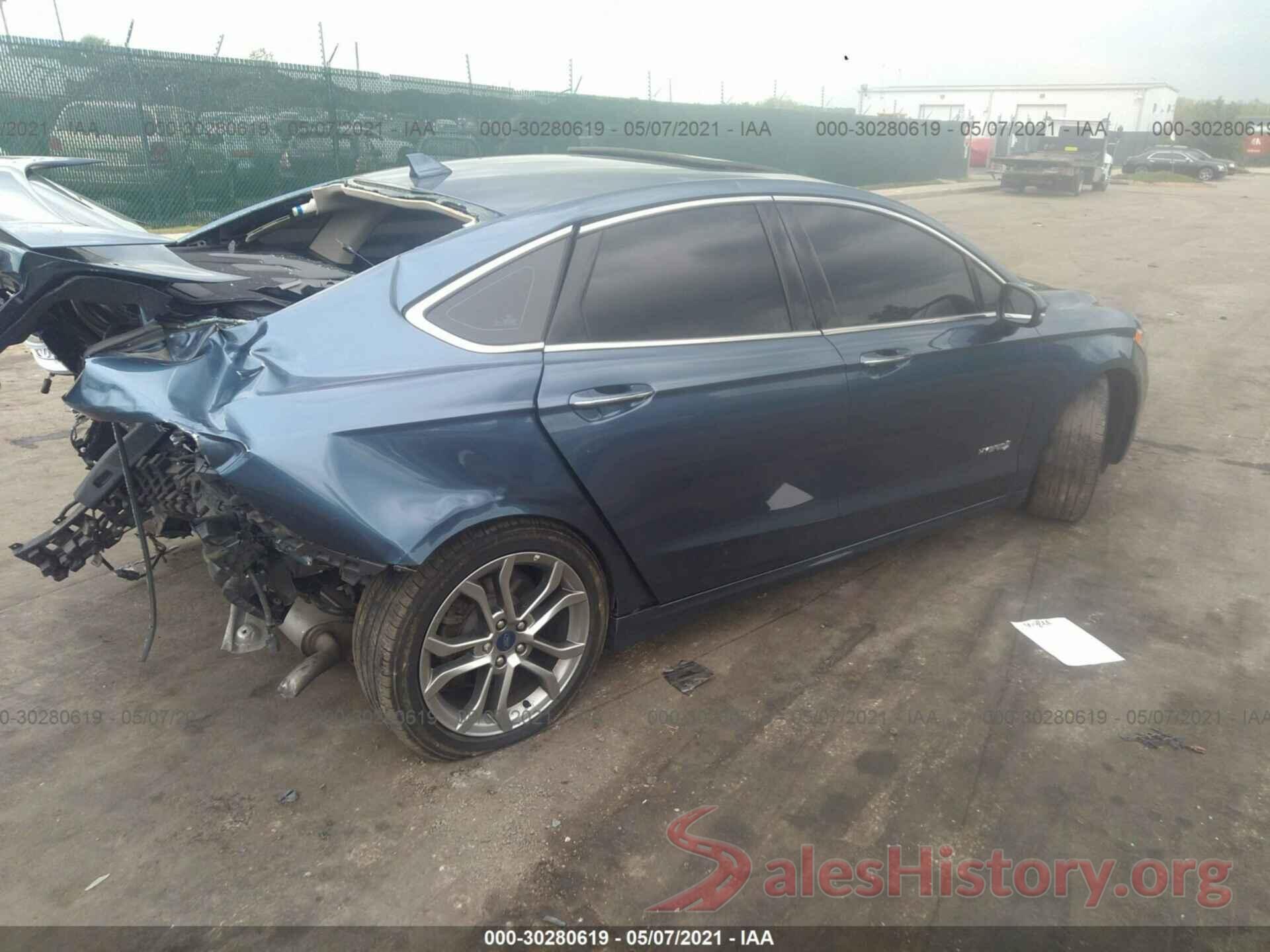 3FA6P0RU6KR106540 2019 FORD FUSION HYBRID