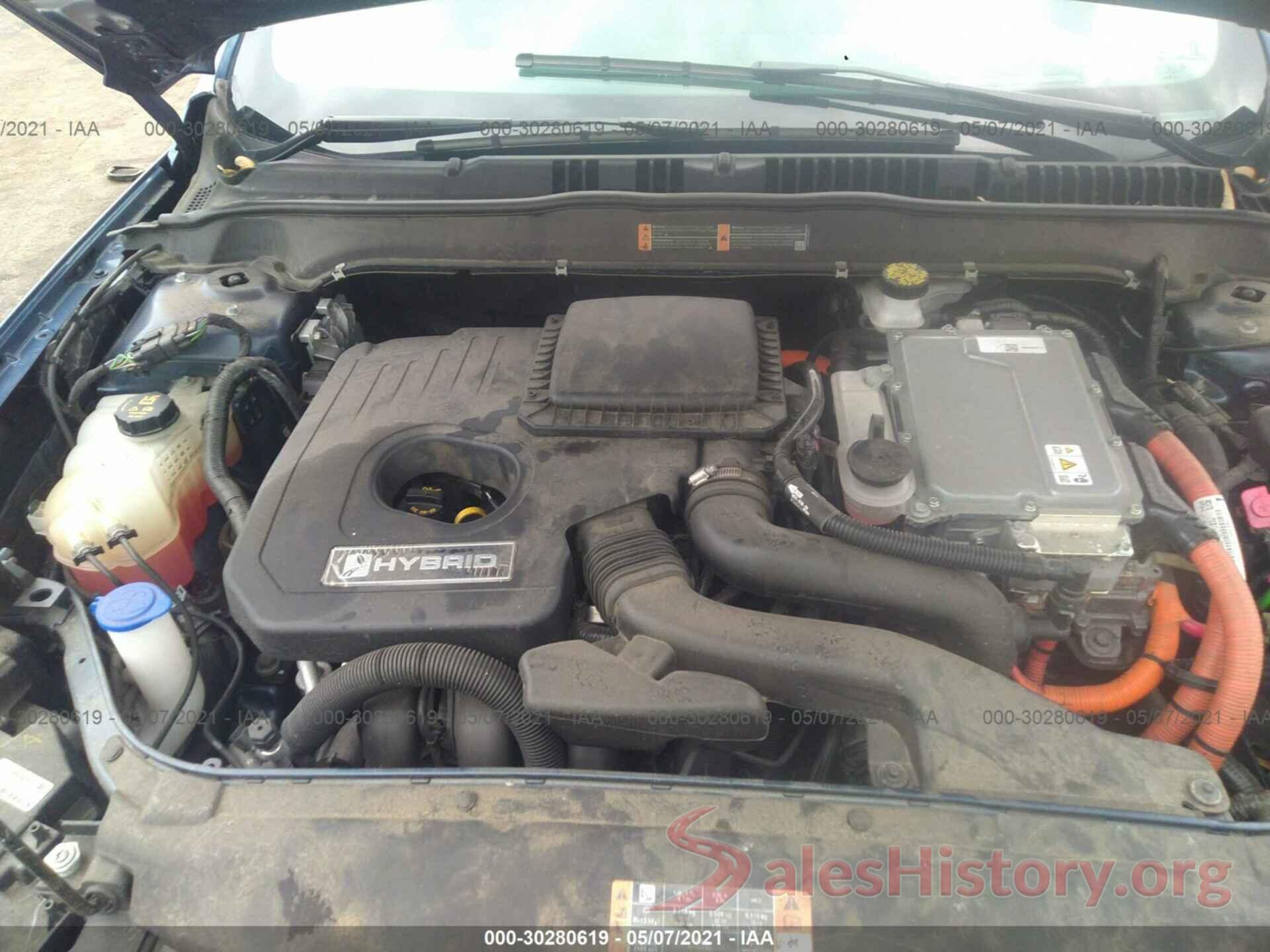 3FA6P0RU6KR106540 2019 FORD FUSION HYBRID