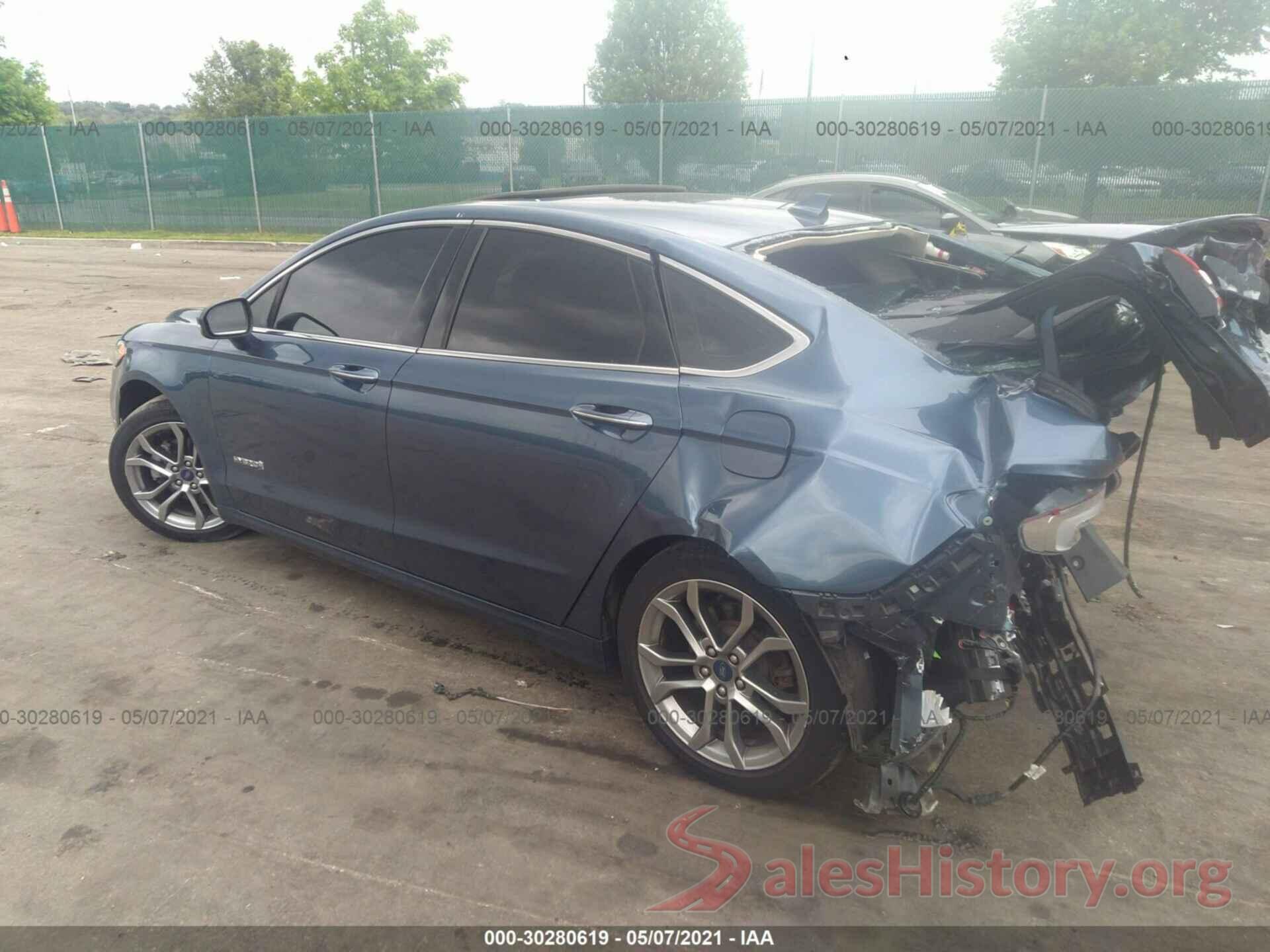 3FA6P0RU6KR106540 2019 FORD FUSION HYBRID