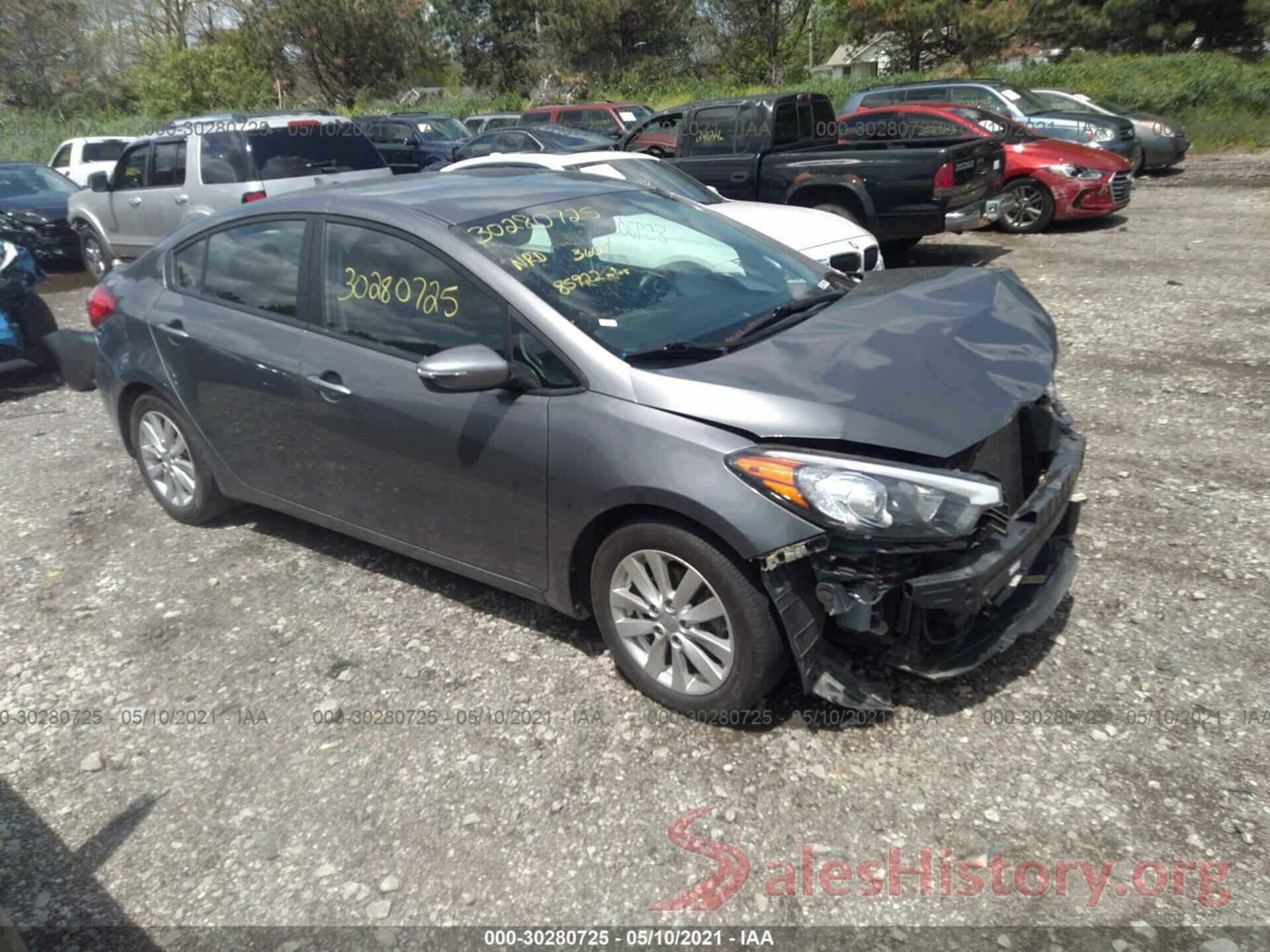 KNAFX4A62G5564842 2016 KIA FORTE