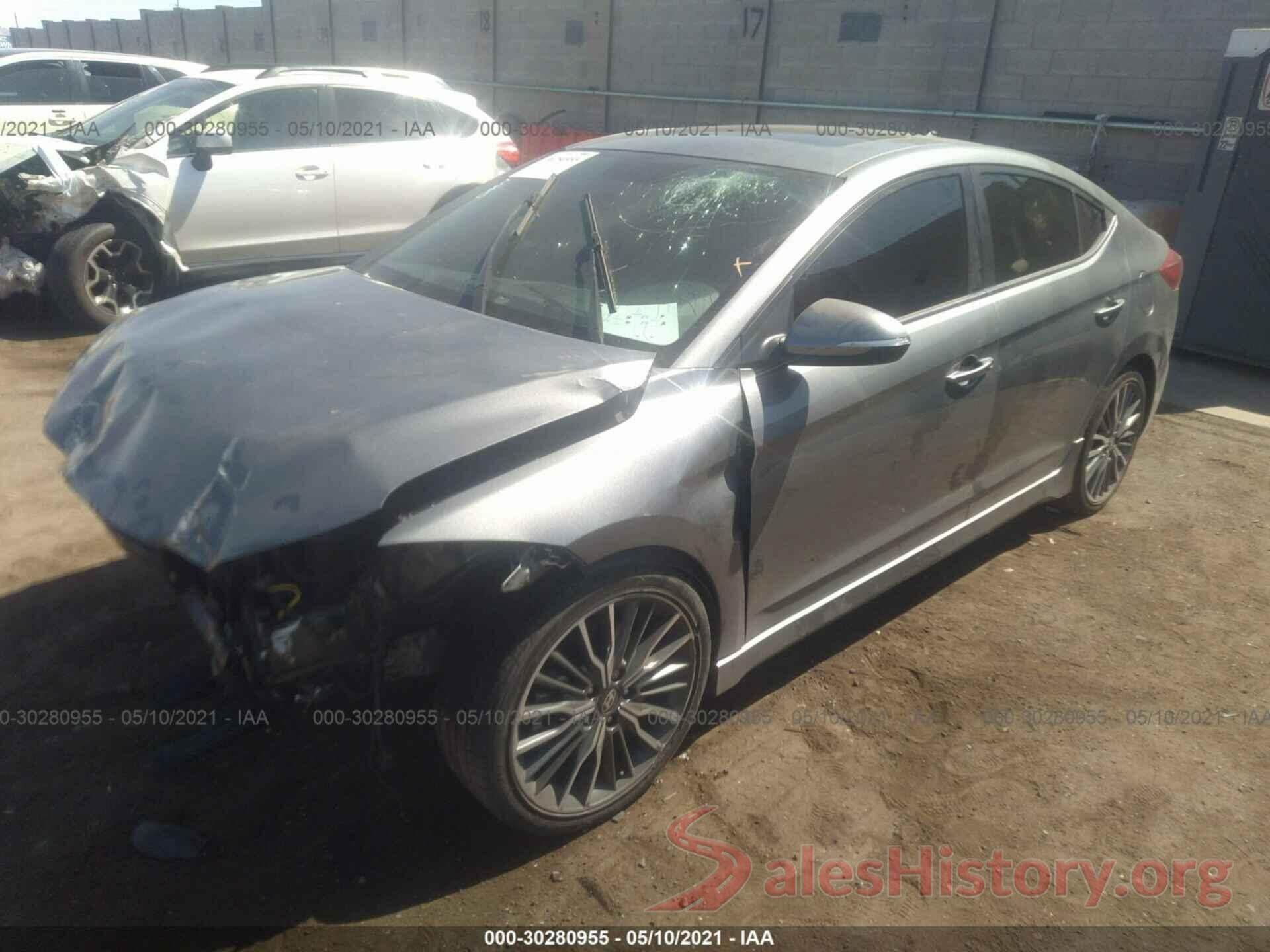 KMHD04LB2JU555009 2018 HYUNDAI ELANTRA