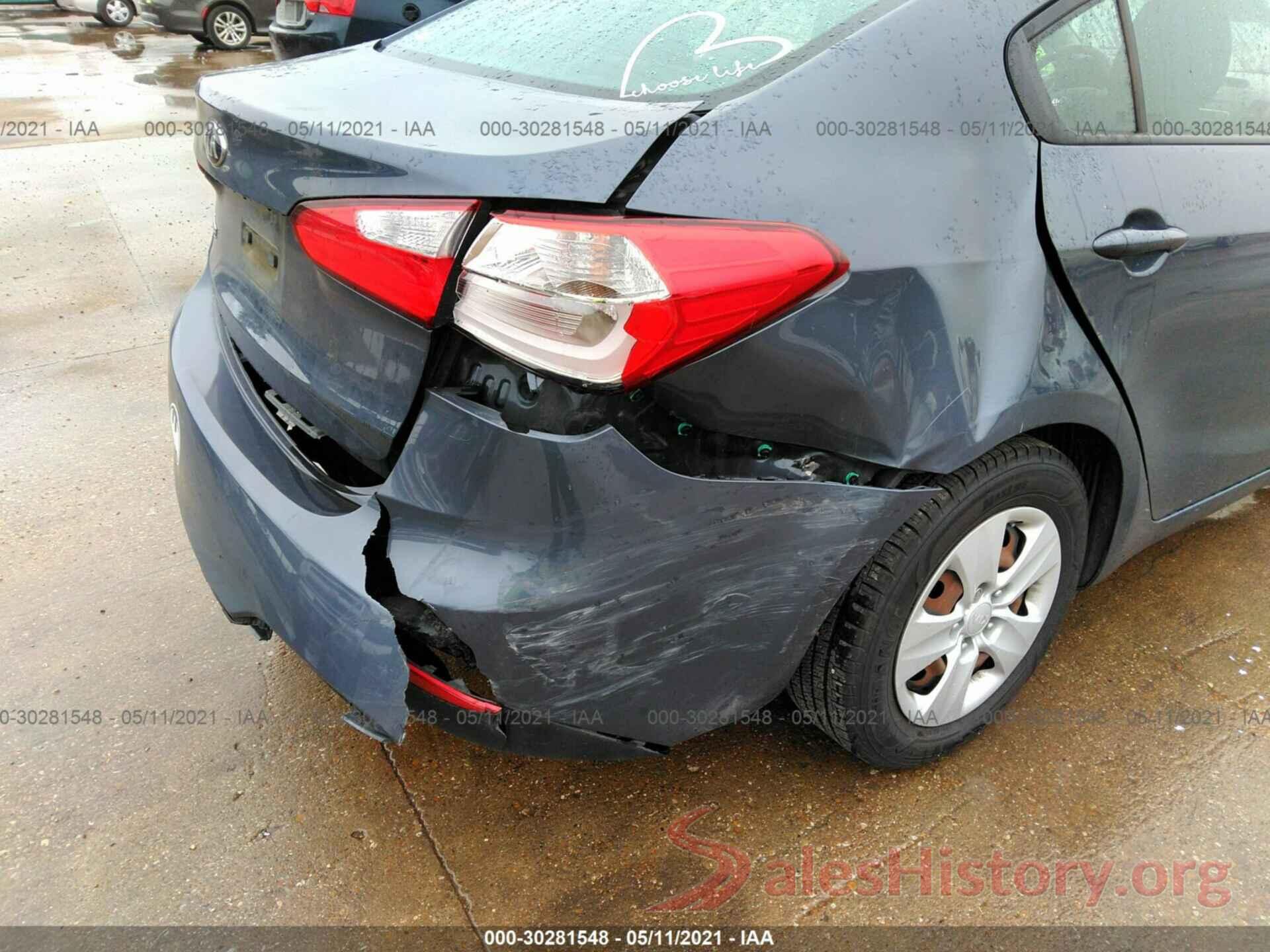 KNAFX4A61G5512604 2016 KIA FORTE