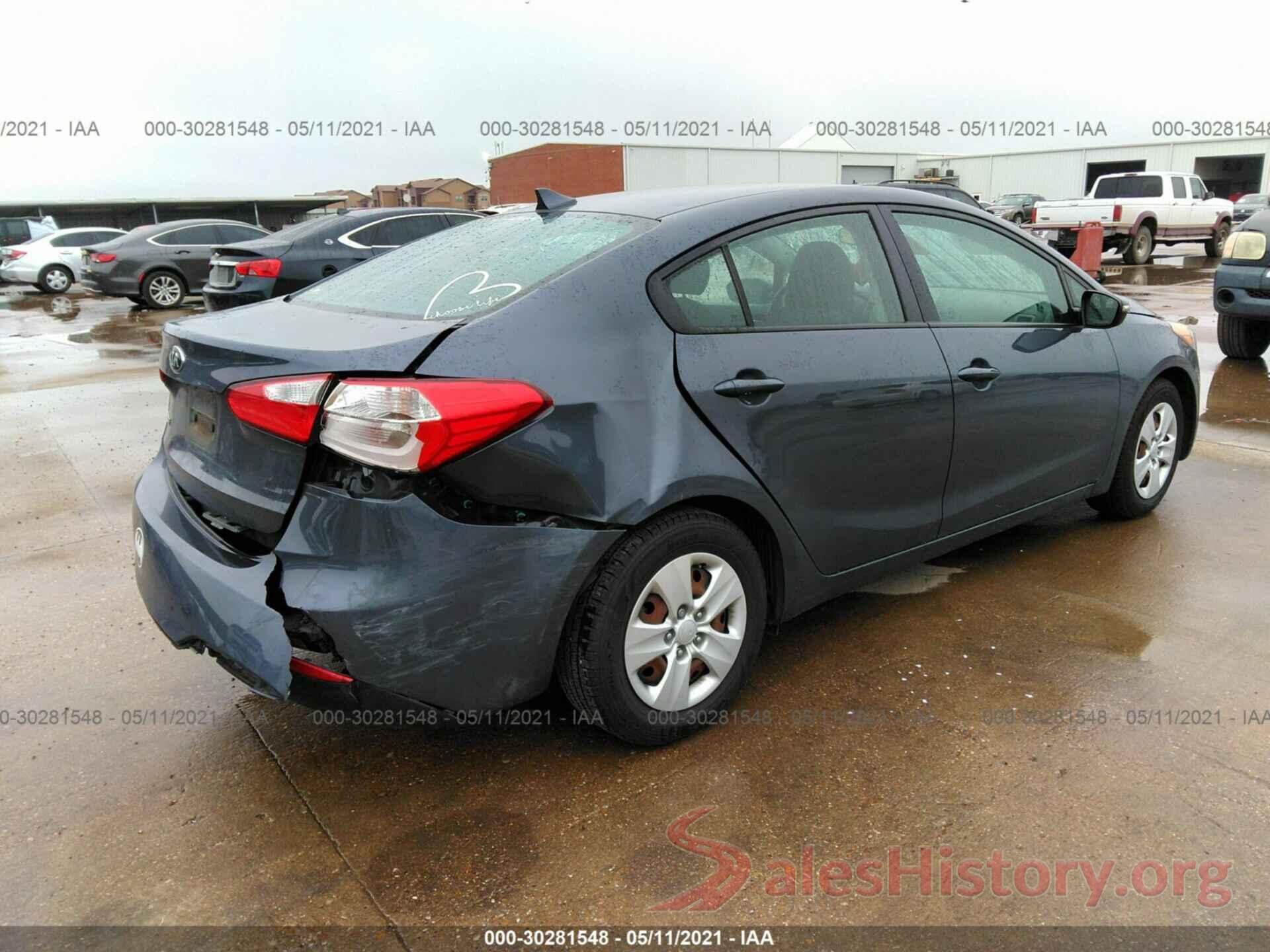 KNAFX4A61G5512604 2016 KIA FORTE