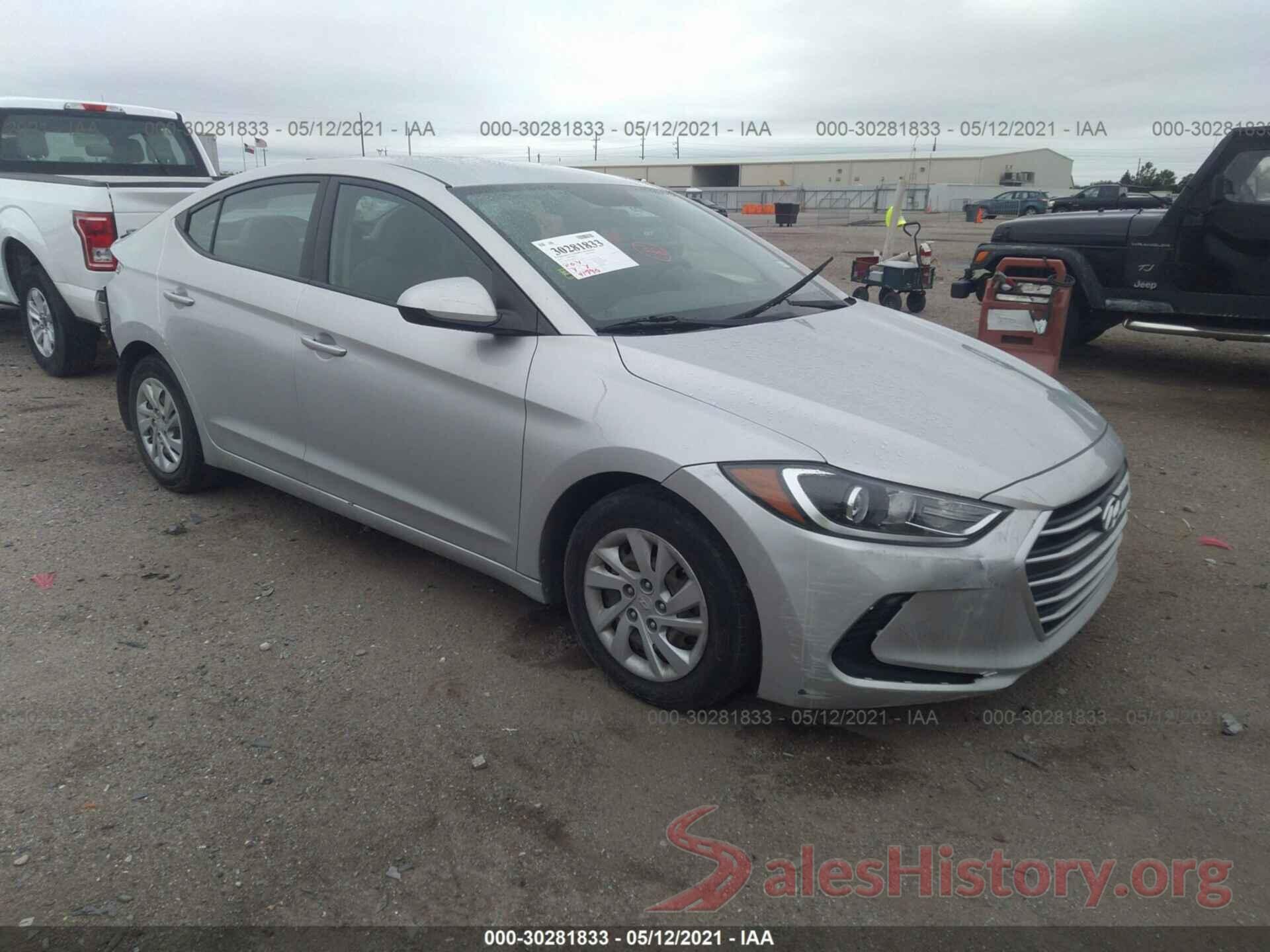 5NPD74LF7HH155244 2017 HYUNDAI ELANTRA