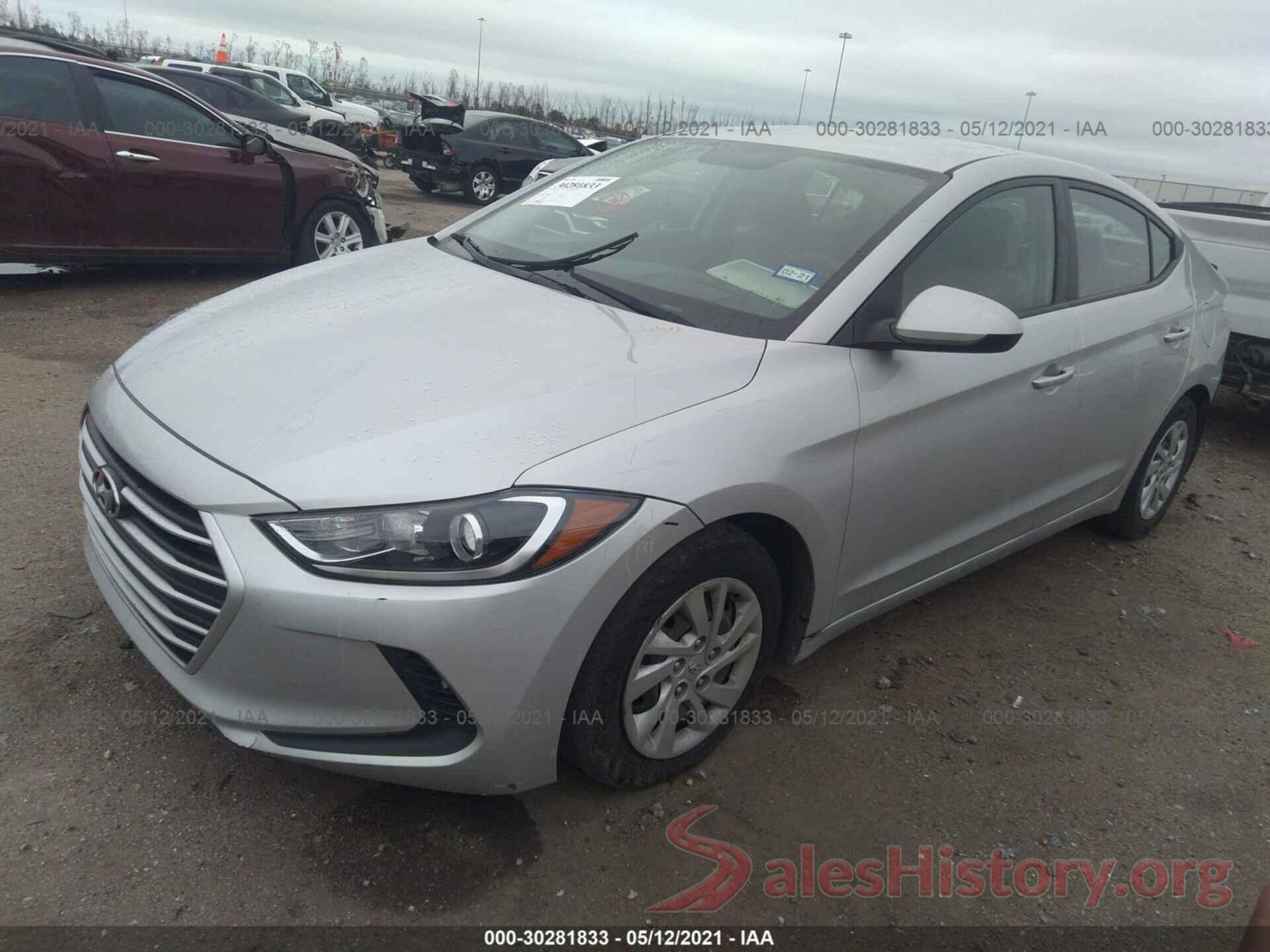 5NPD74LF7HH155244 2017 HYUNDAI ELANTRA