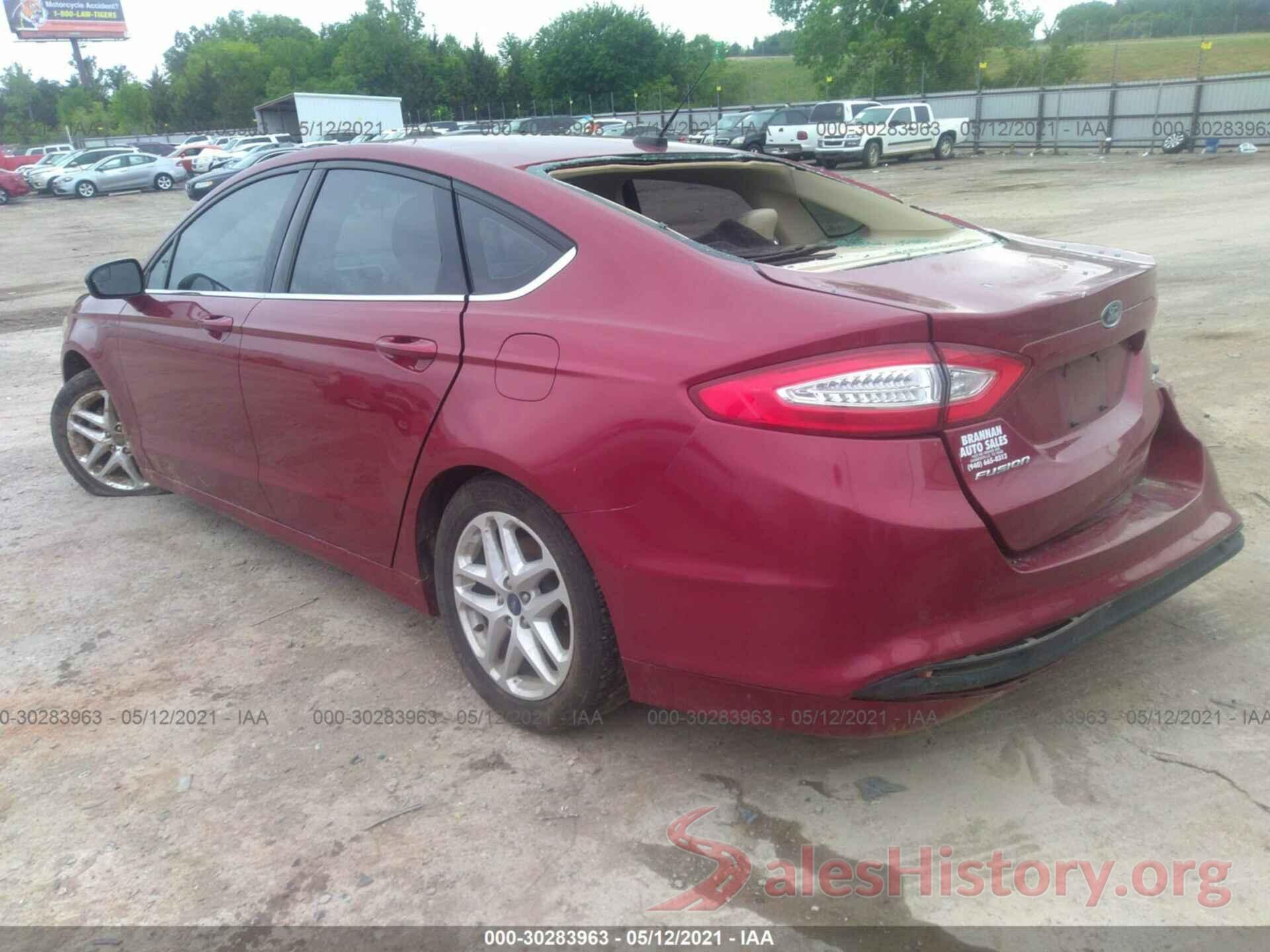 1FA6P0H7XG5127817 2016 FORD FUSION