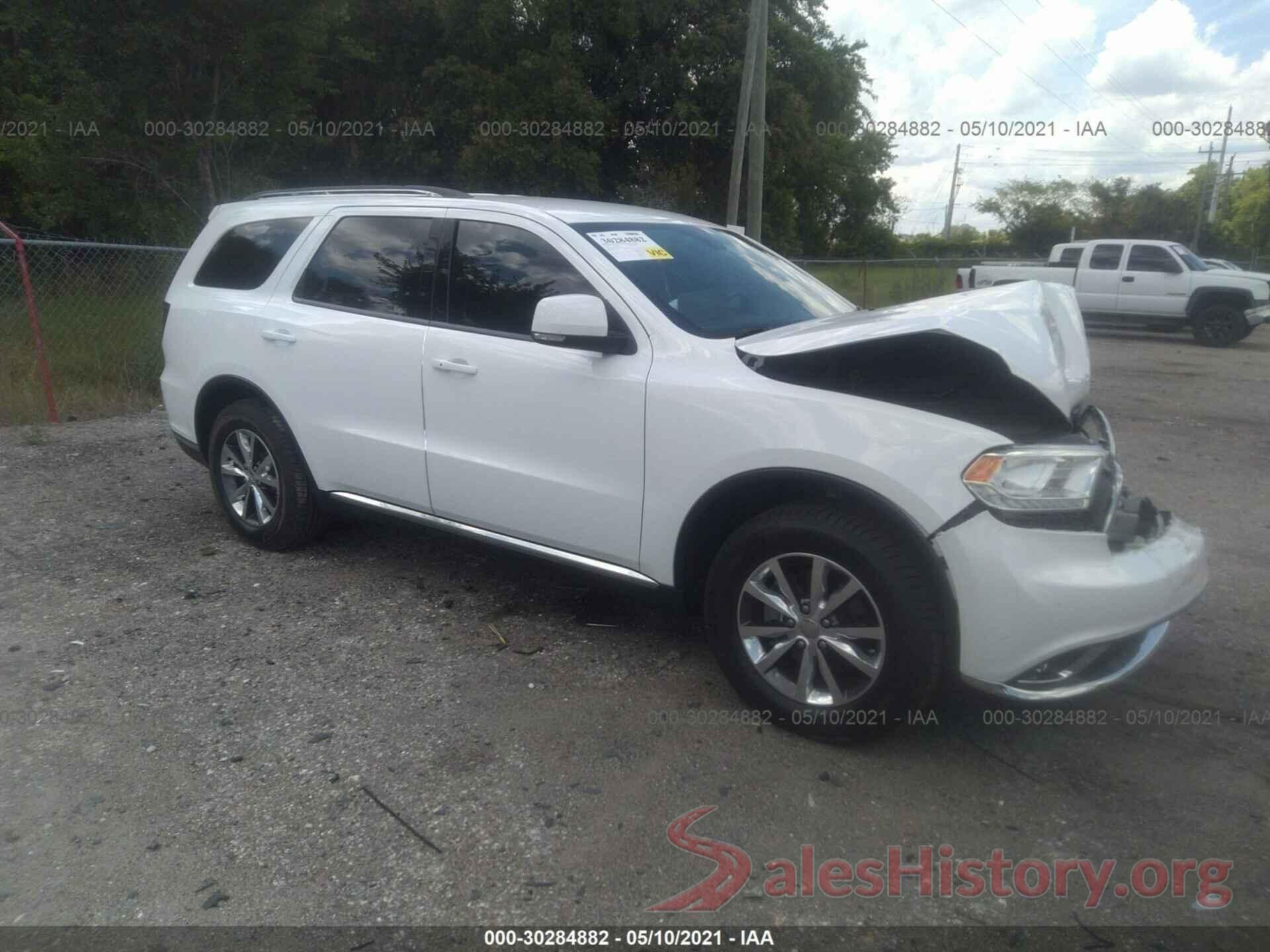 1C4RDHDG8GC361275 2016 DODGE DURANGO