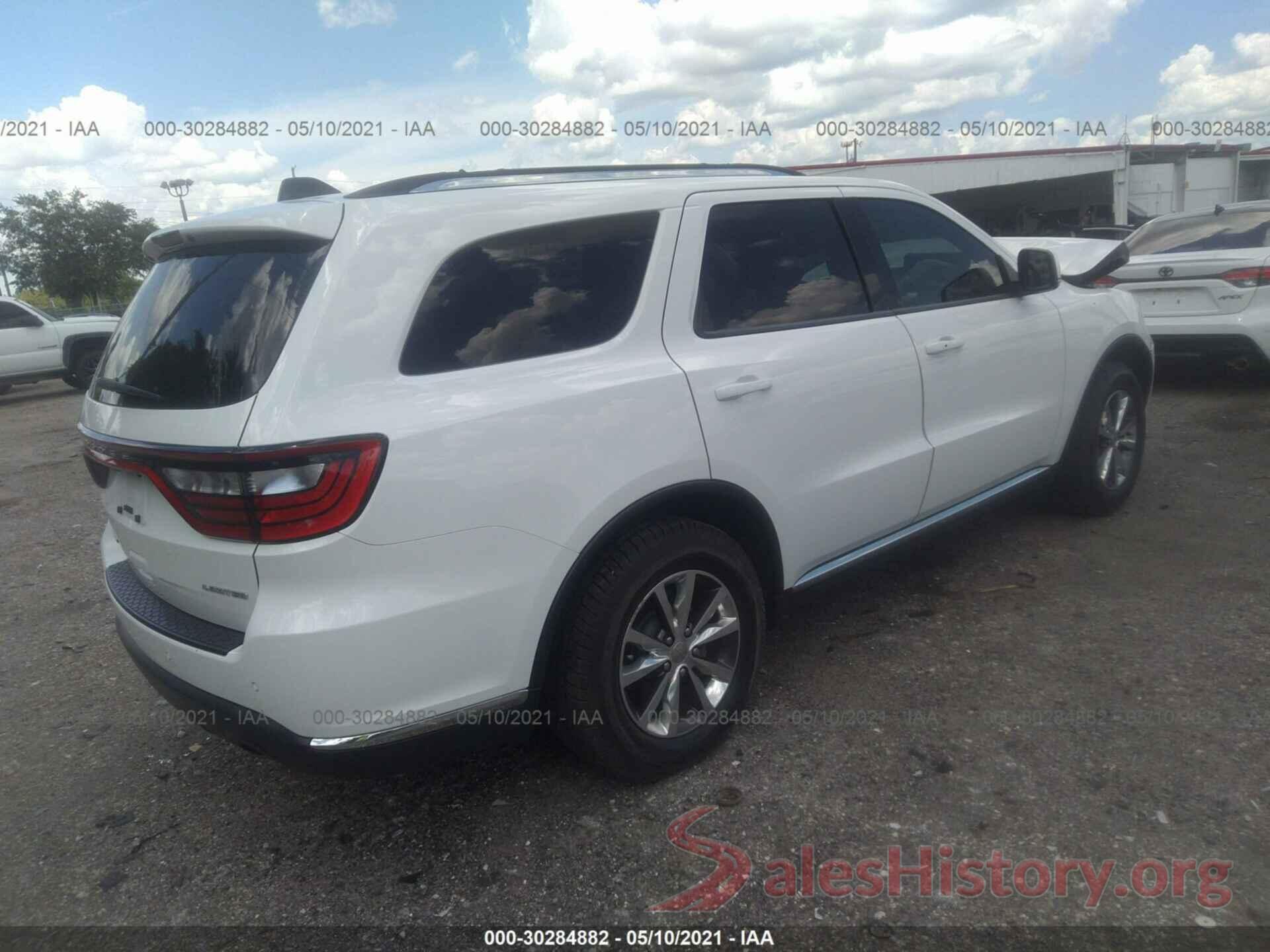 1C4RDHDG8GC361275 2016 DODGE DURANGO