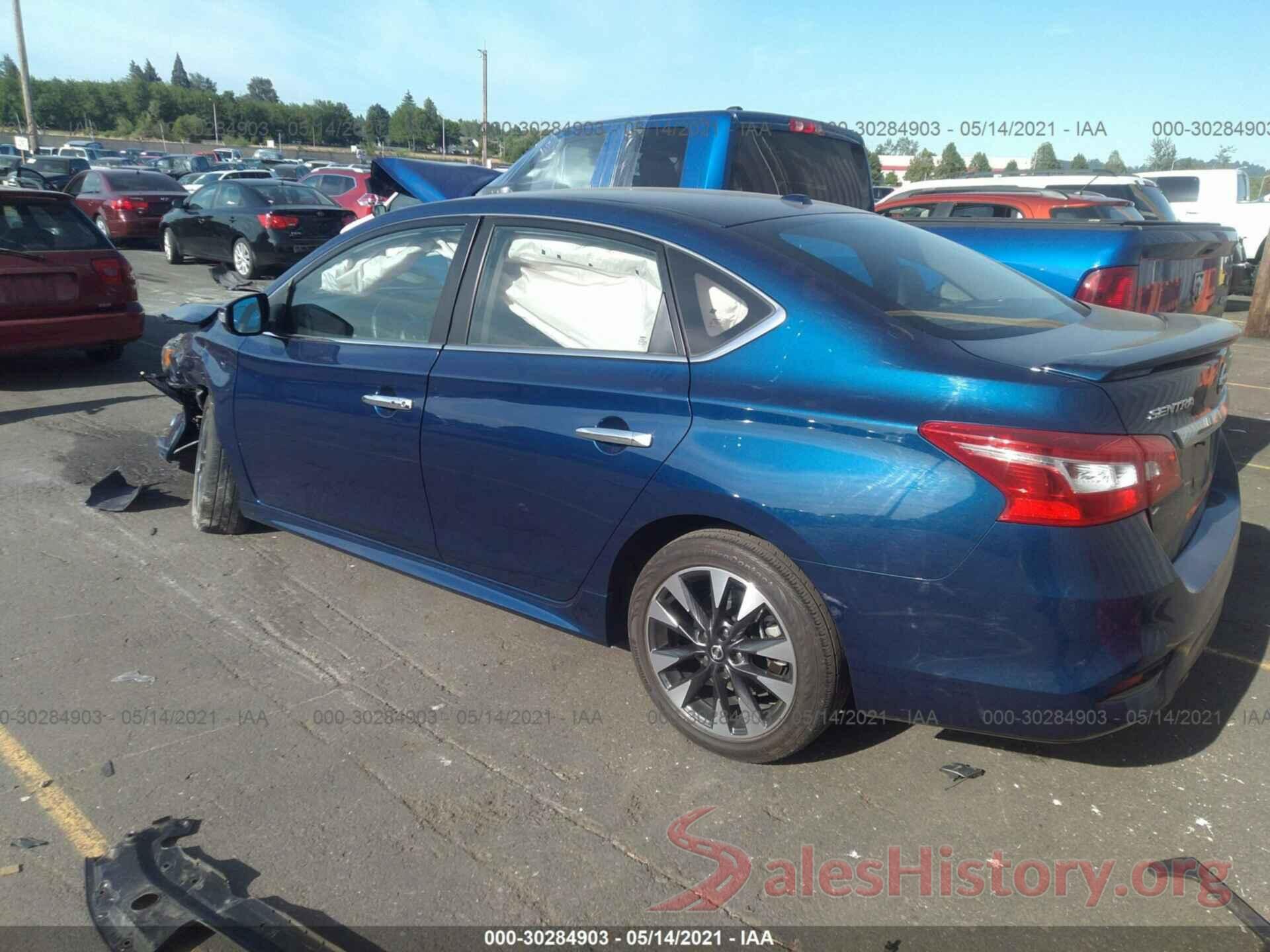 3N1CB7APXKY213822 2019 NISSAN SENTRA