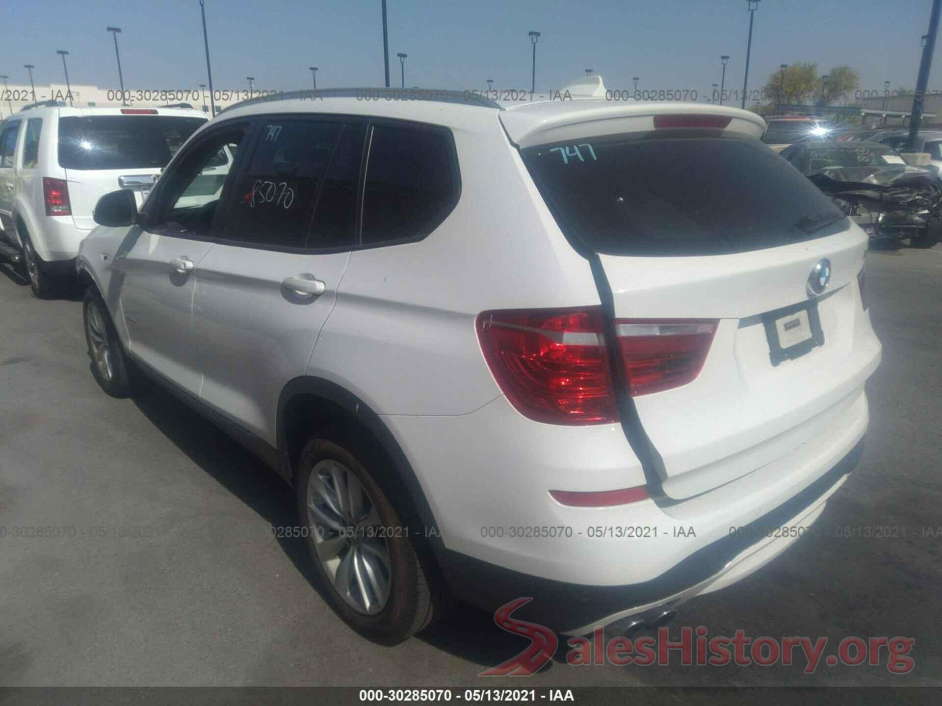 5UXWX9C54G0D75290 2016 BMW X3