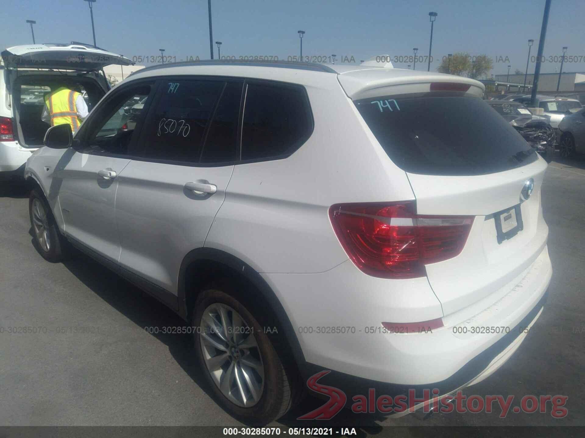 5UXWX9C54G0D75290 2016 BMW X3