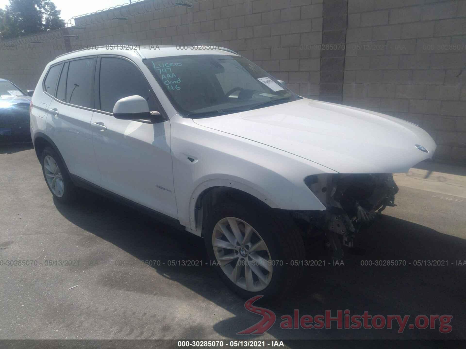 5UXWX9C54G0D75290 2016 BMW X3